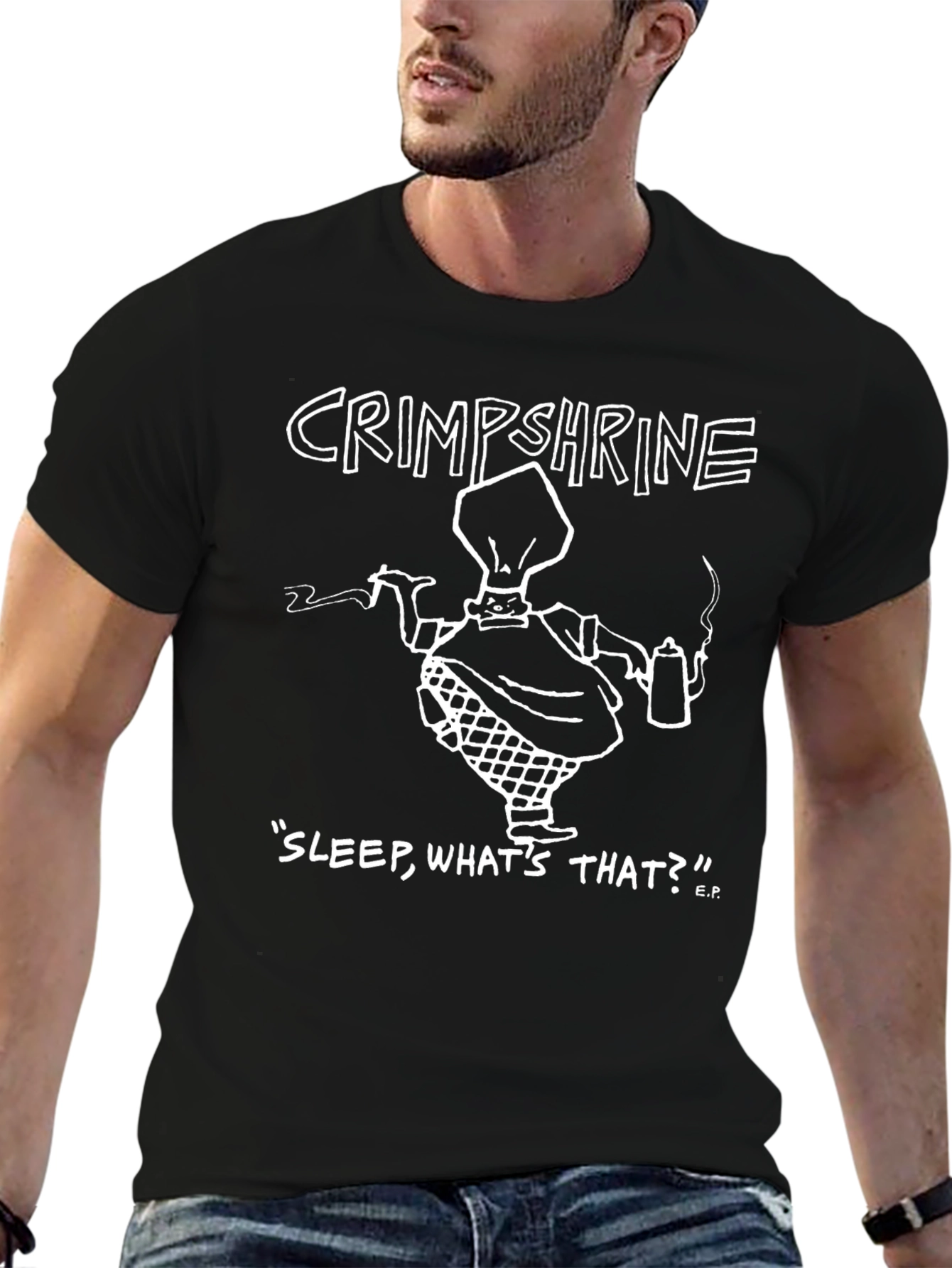 Crimpshrine Sleep Whats That? T-Shirt - Black