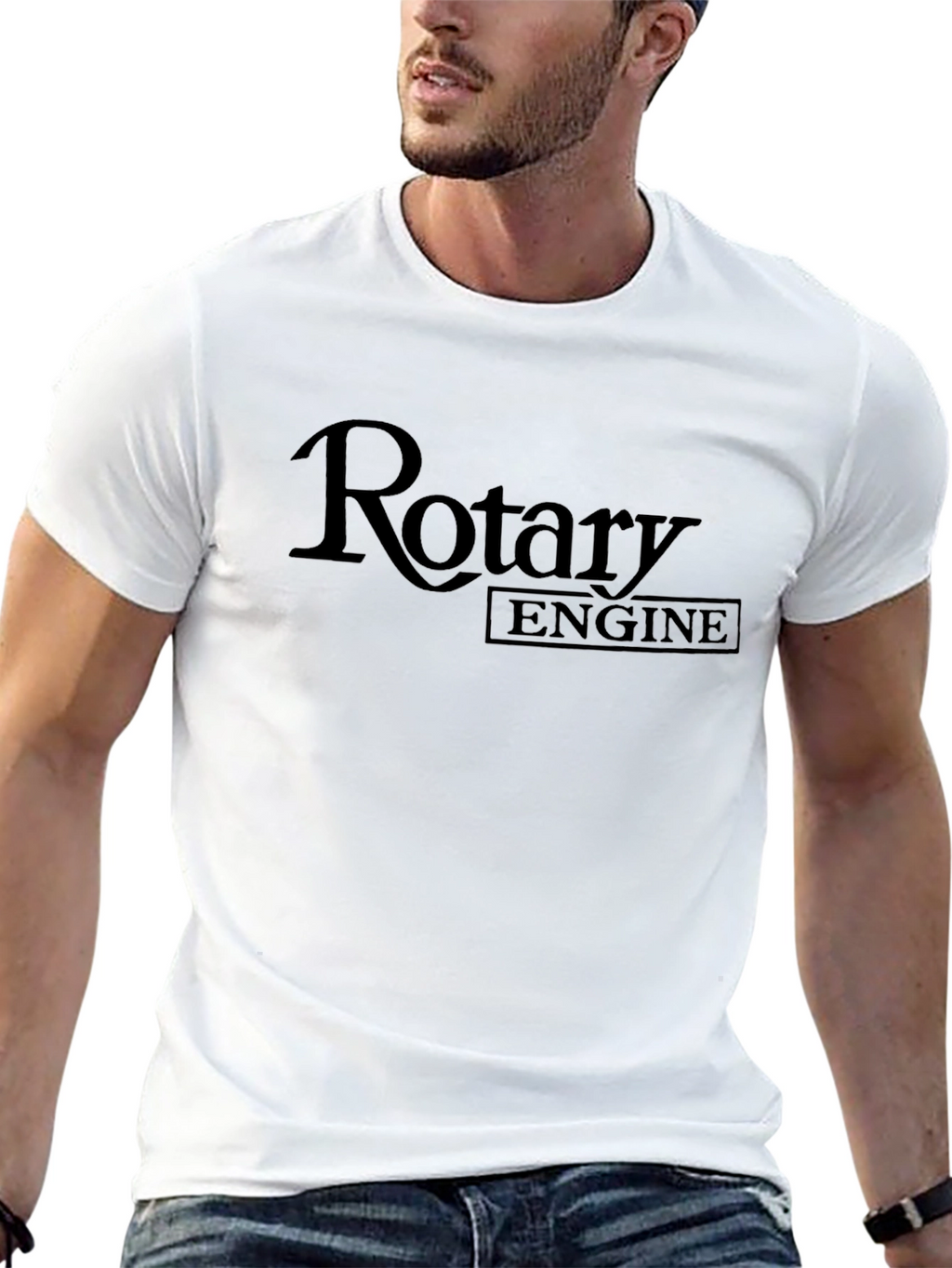 Rotary Engine Graphic T-Shirt - Black