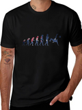 Evolution of Soccer Black T-Shirt