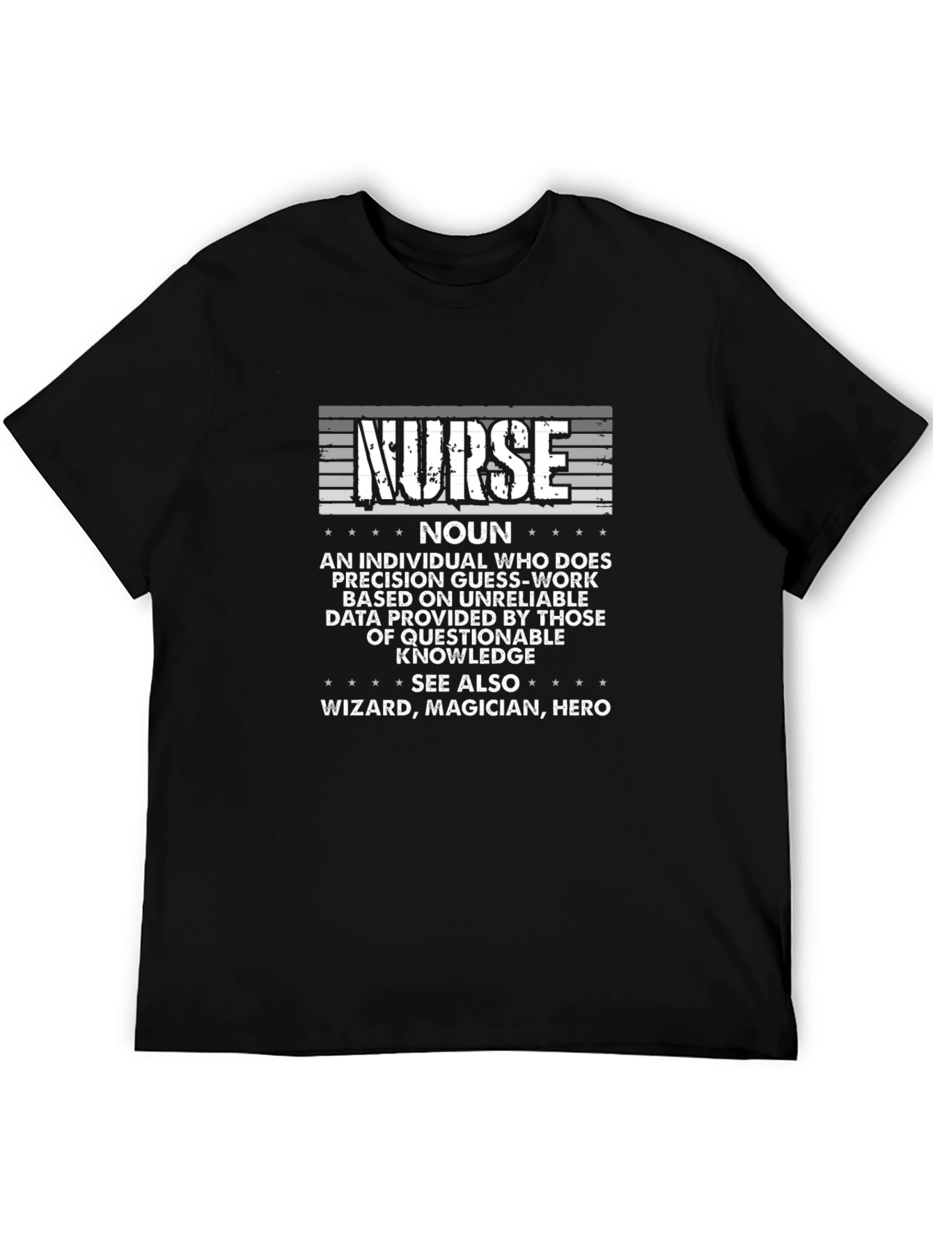 Nurse Definition Black Graphic T-Shirt