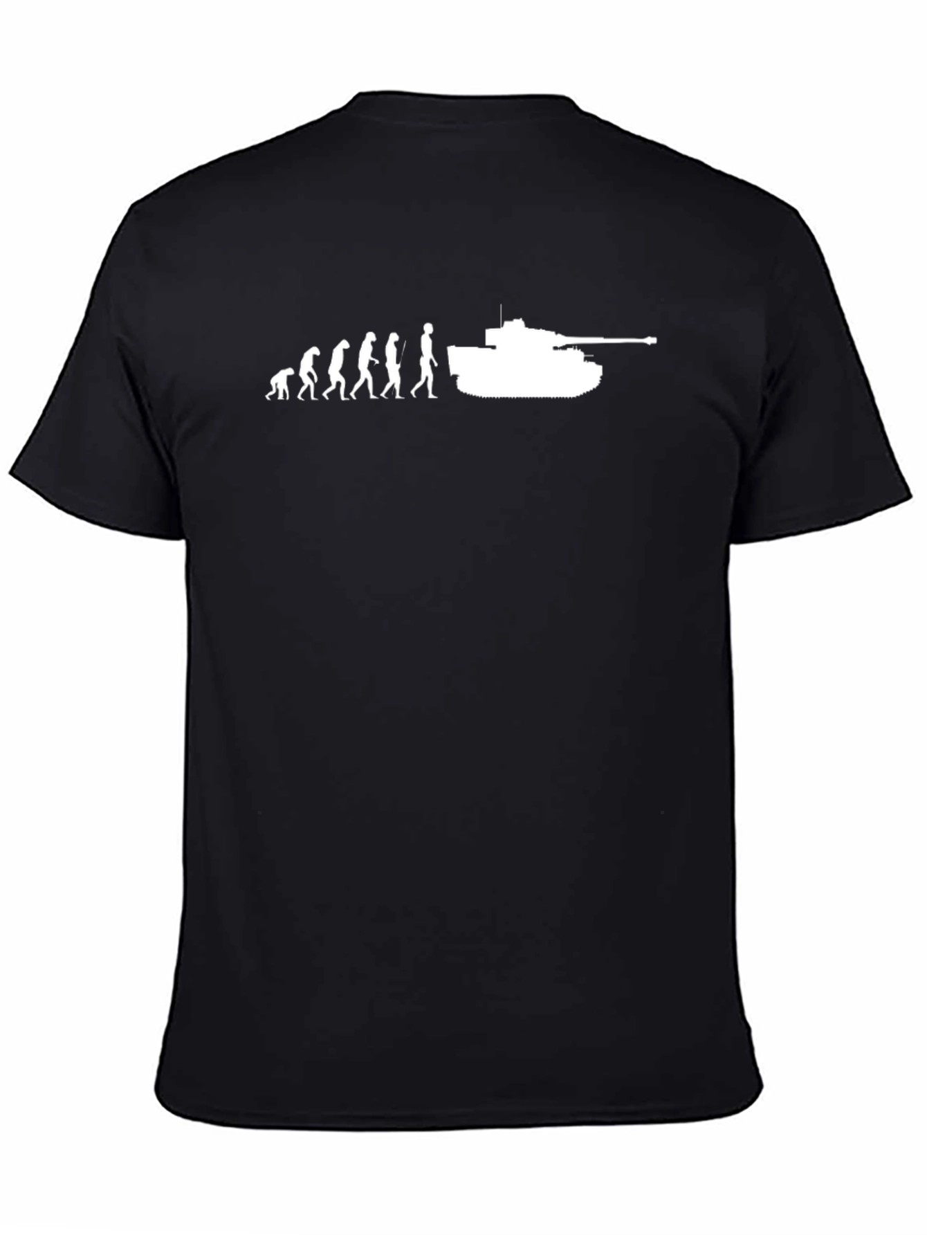 Evolution to Tank T-Shirt - Funny Military Tee