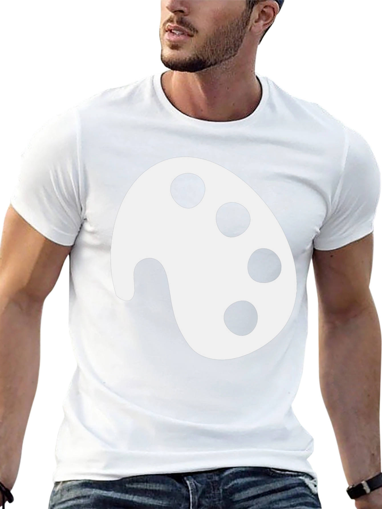 Artist Palette Black T-Shirt - Painters Essential