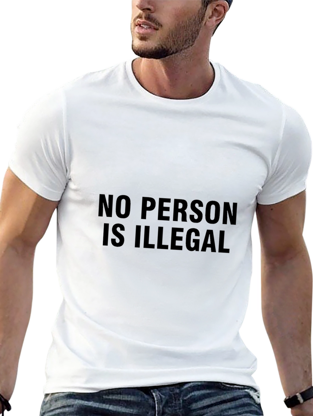 No Person Is Illegal Graphic T-Shirt - Activism Tee