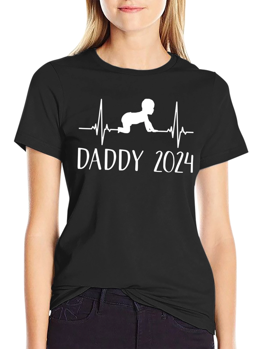 Daddy 2024 T-Shirt - New Dad Expecting Baby