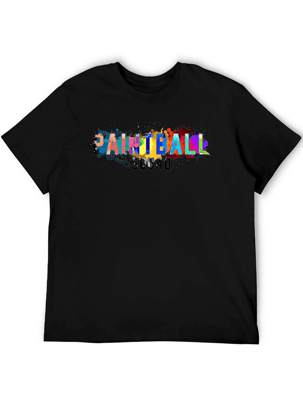 Paintball Squad Graphic Tee - Cool Paint Splatter Design