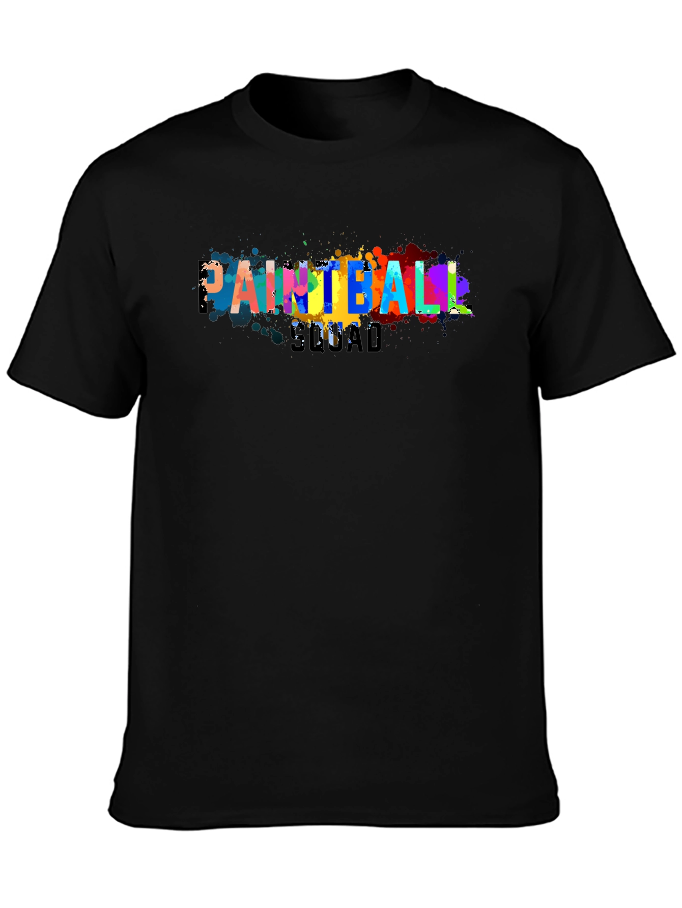 Paintball Squad Graphic Tee - Cool Paint Splatter Design