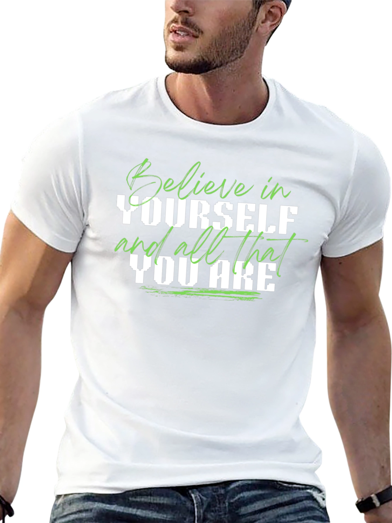 Believe In Yourself Graphic Tee - Positive Message