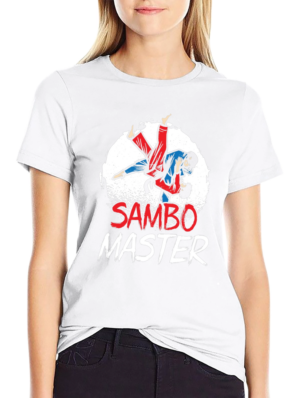 Sambo Master T-Shirt Black Cotton Martial Arts