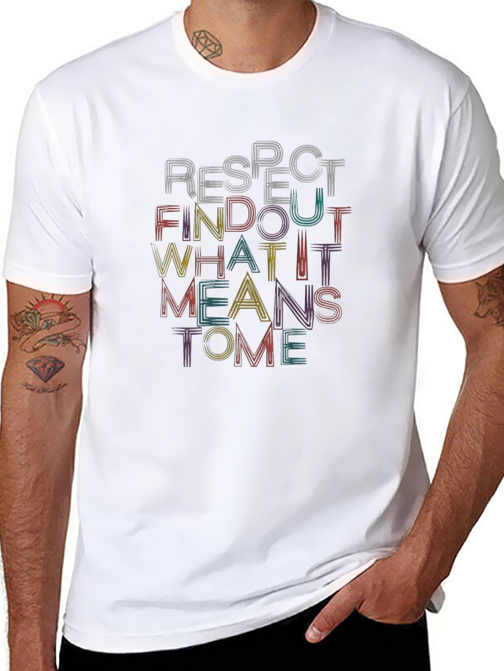 Respect Find Out Black Graphic T-Shirt