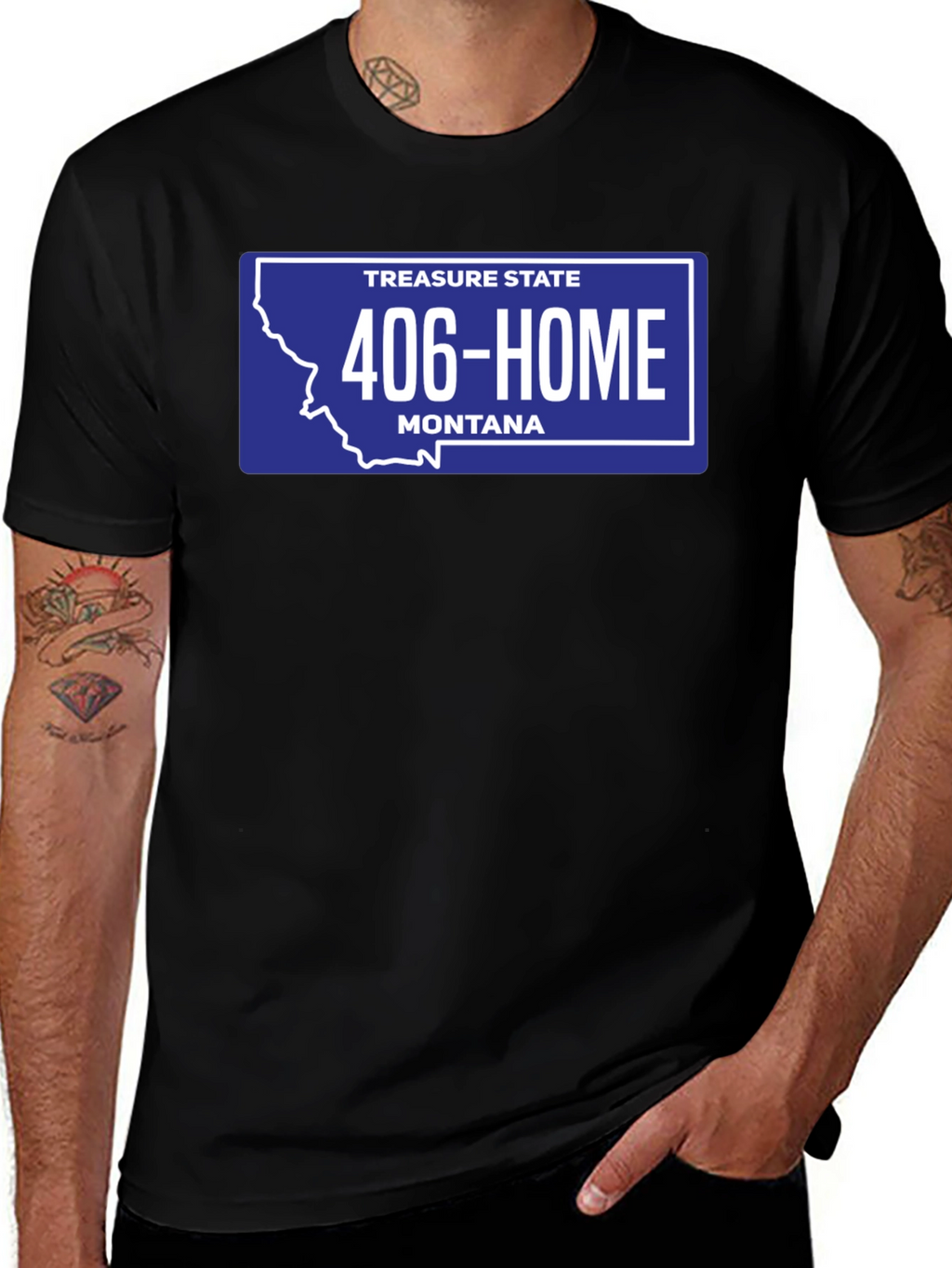 Montana State License Plate T-Shirt