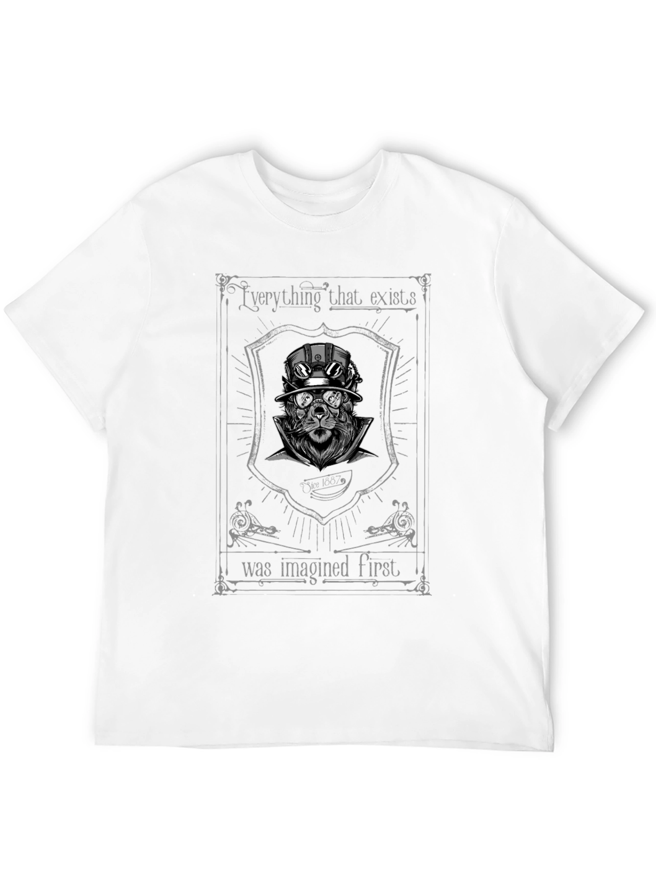 Steampunk Lion Graphic T-Shirt