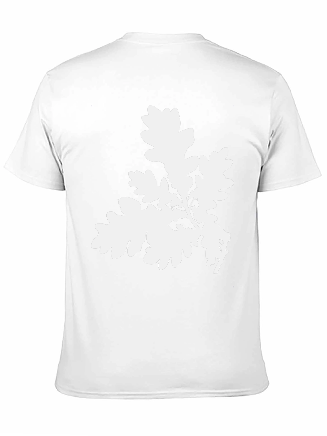 Oak Leaf Graphic Tee - Black Cotton Comfort