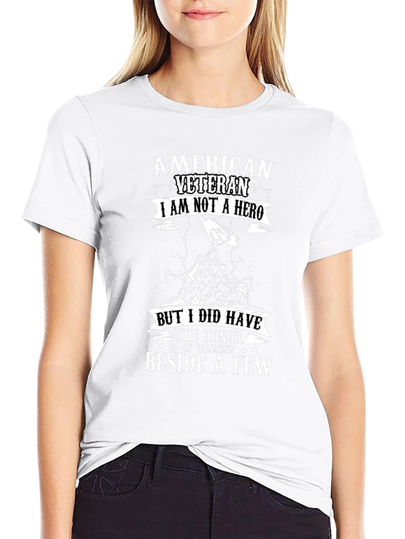 American Veteran Graphic Print T-Shirt