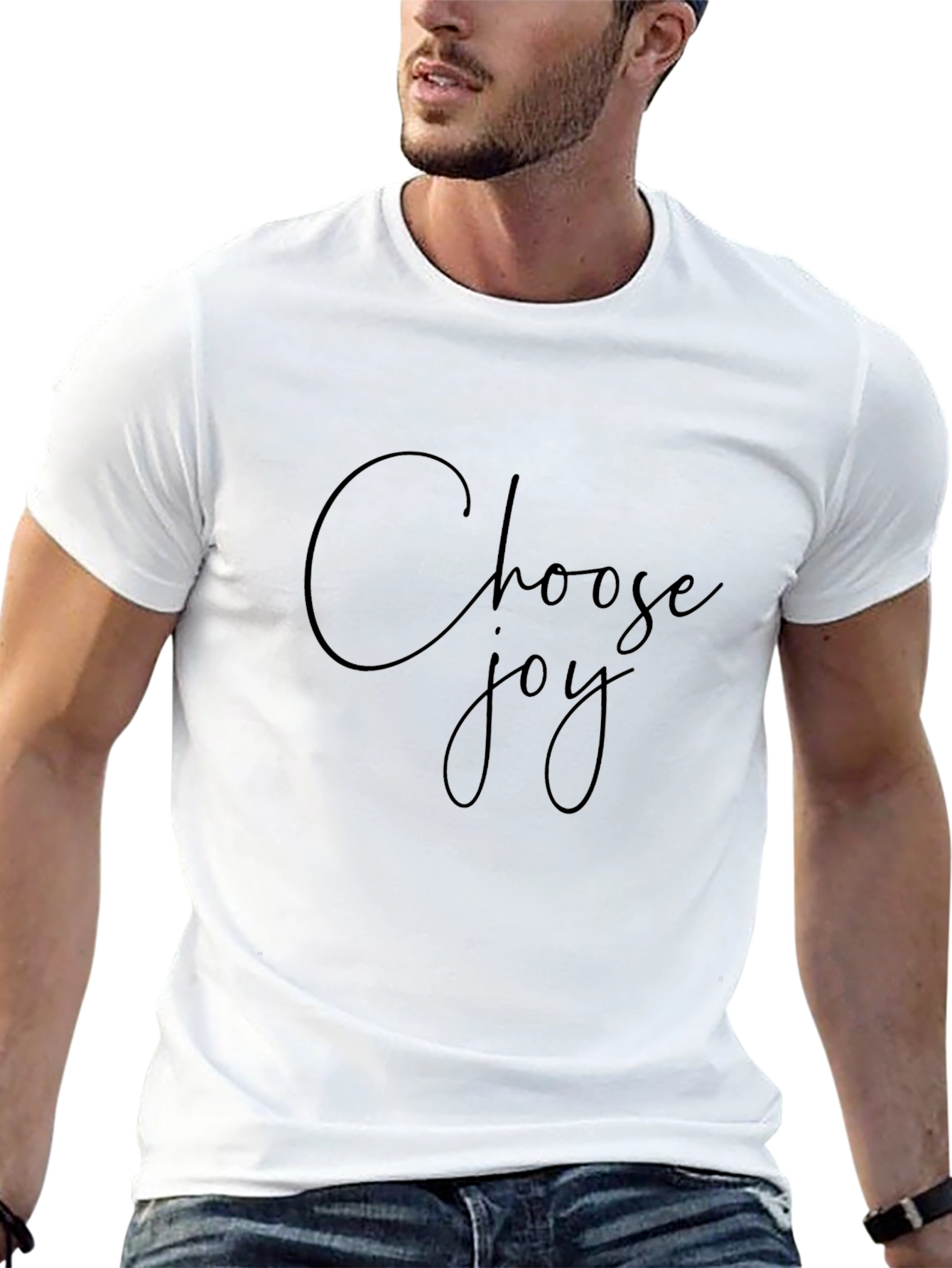 Choose Joy Black T-Shirt - Motivational Tee