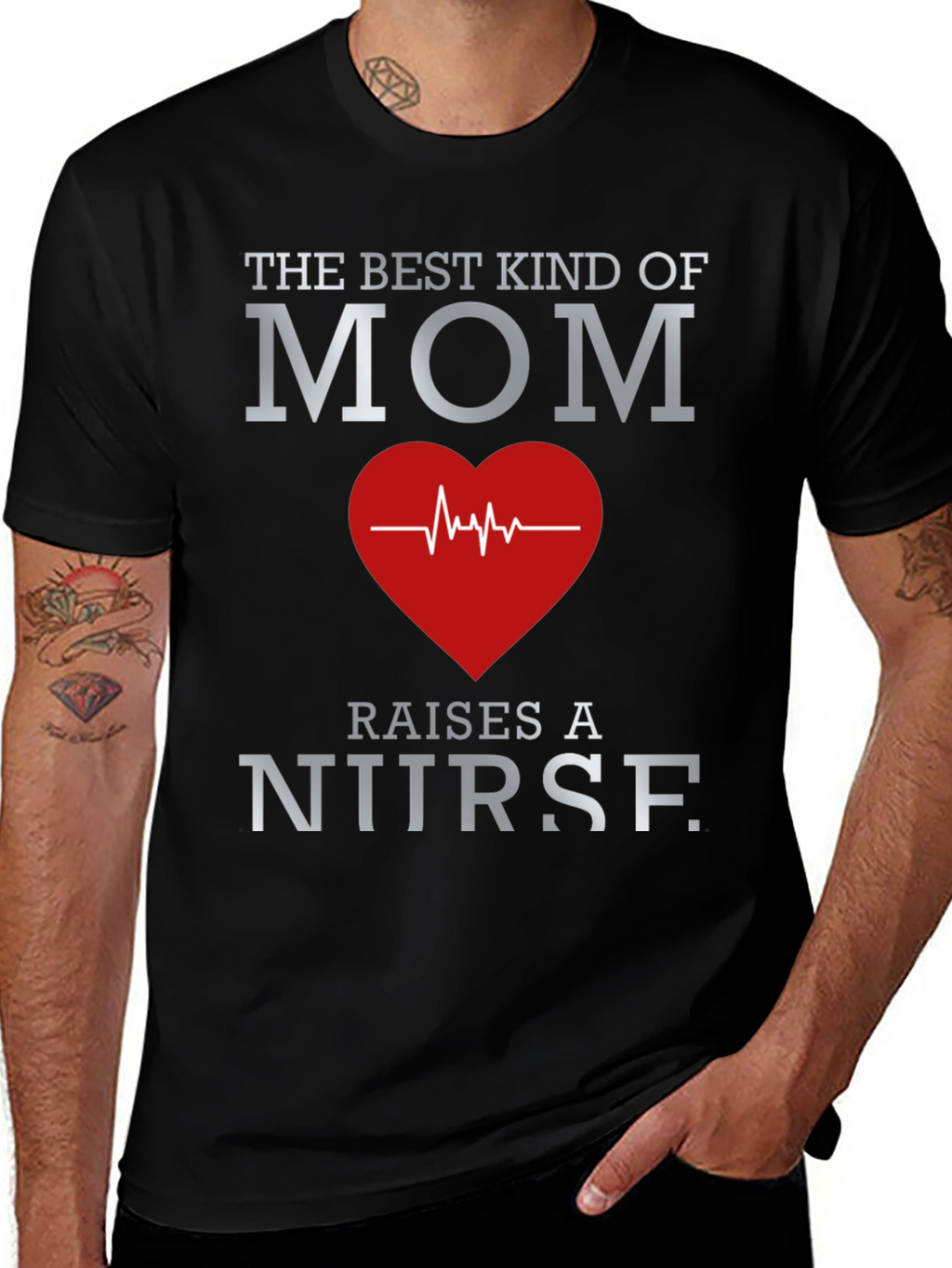 Best Mom Nurse Graphic T-Shirt