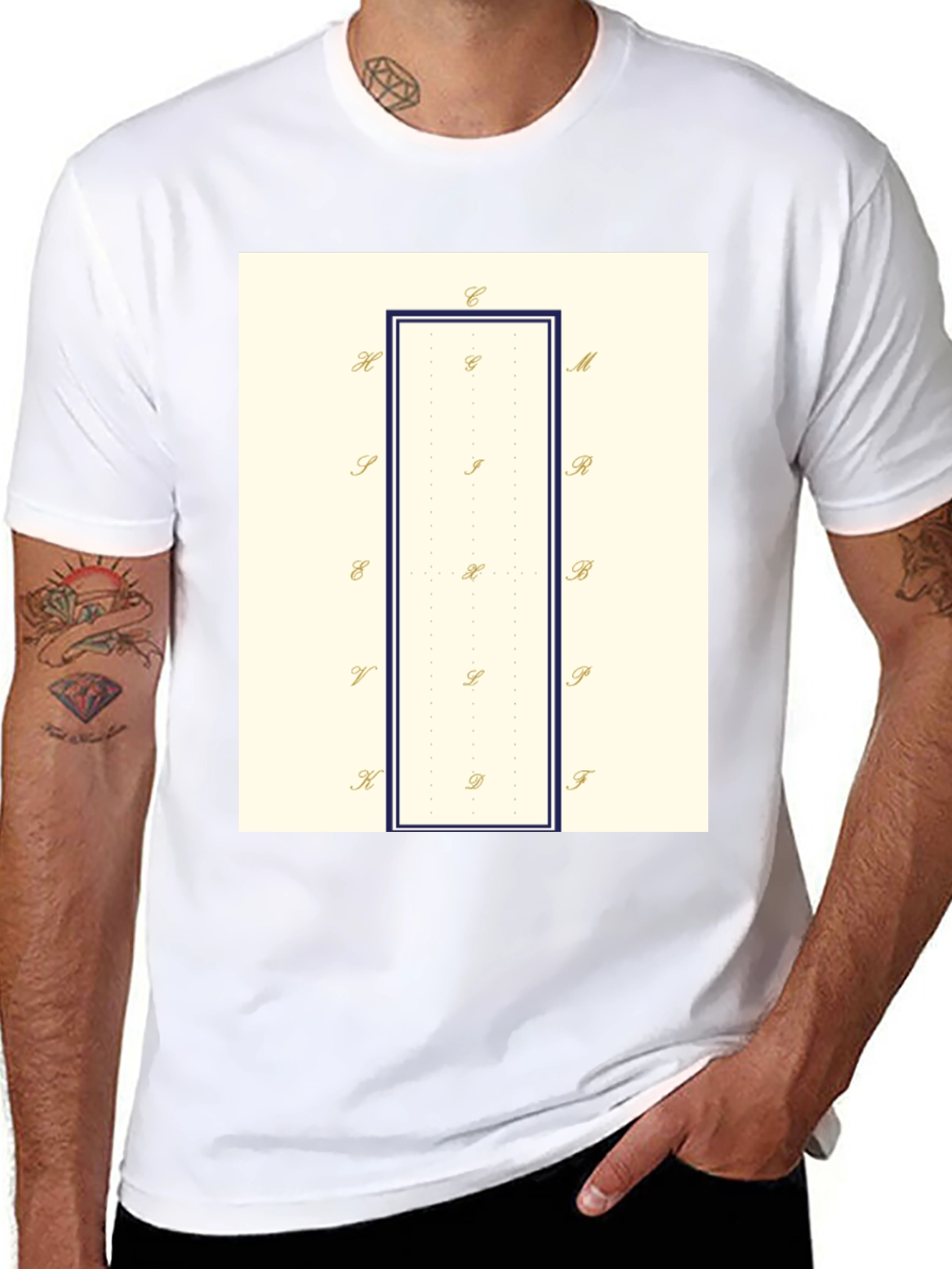Geometric Tee: Stylish Minimalist T-Shirt