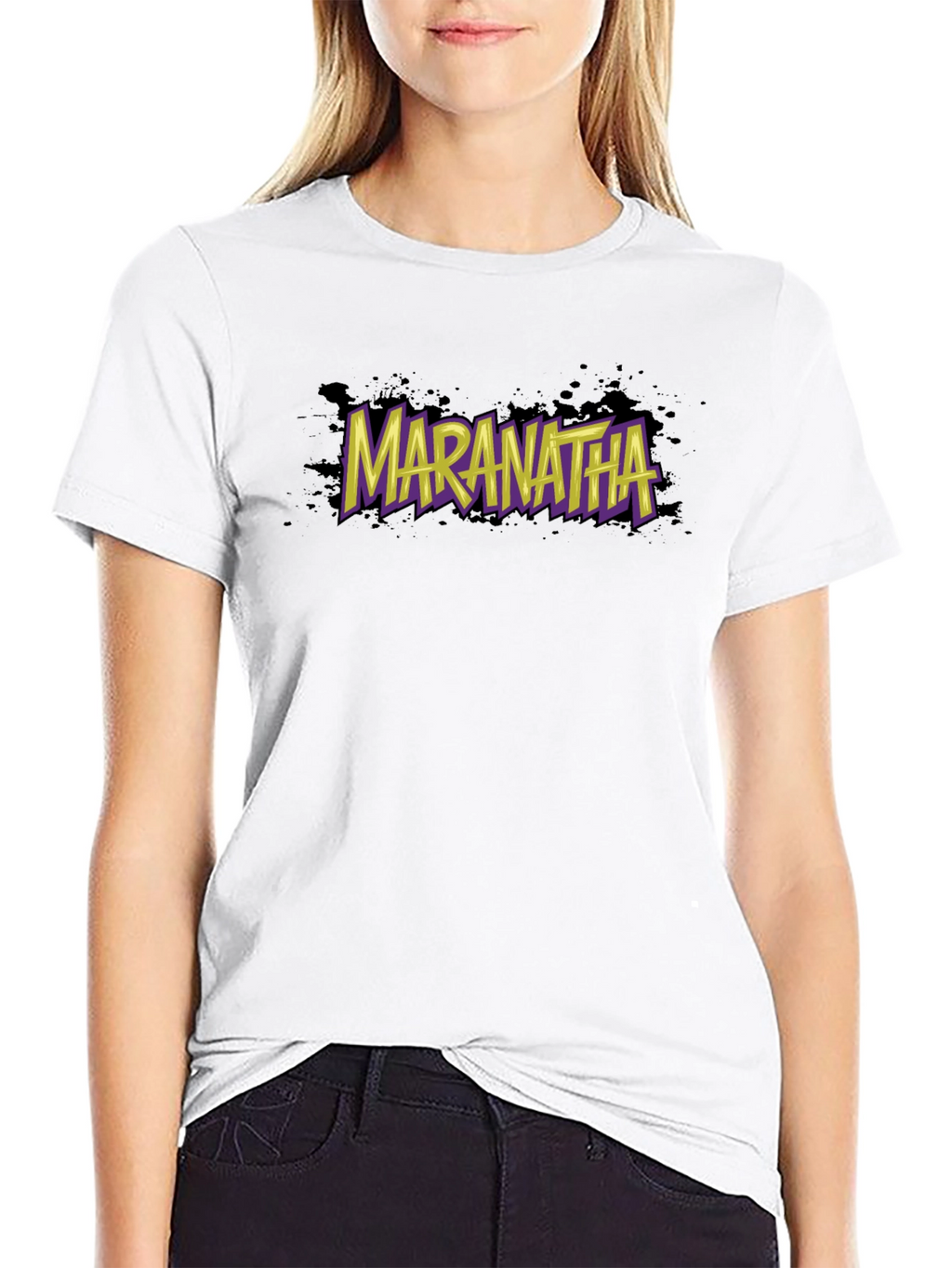 Maranatha Graphic T-Shirt - Stylish Black Tee