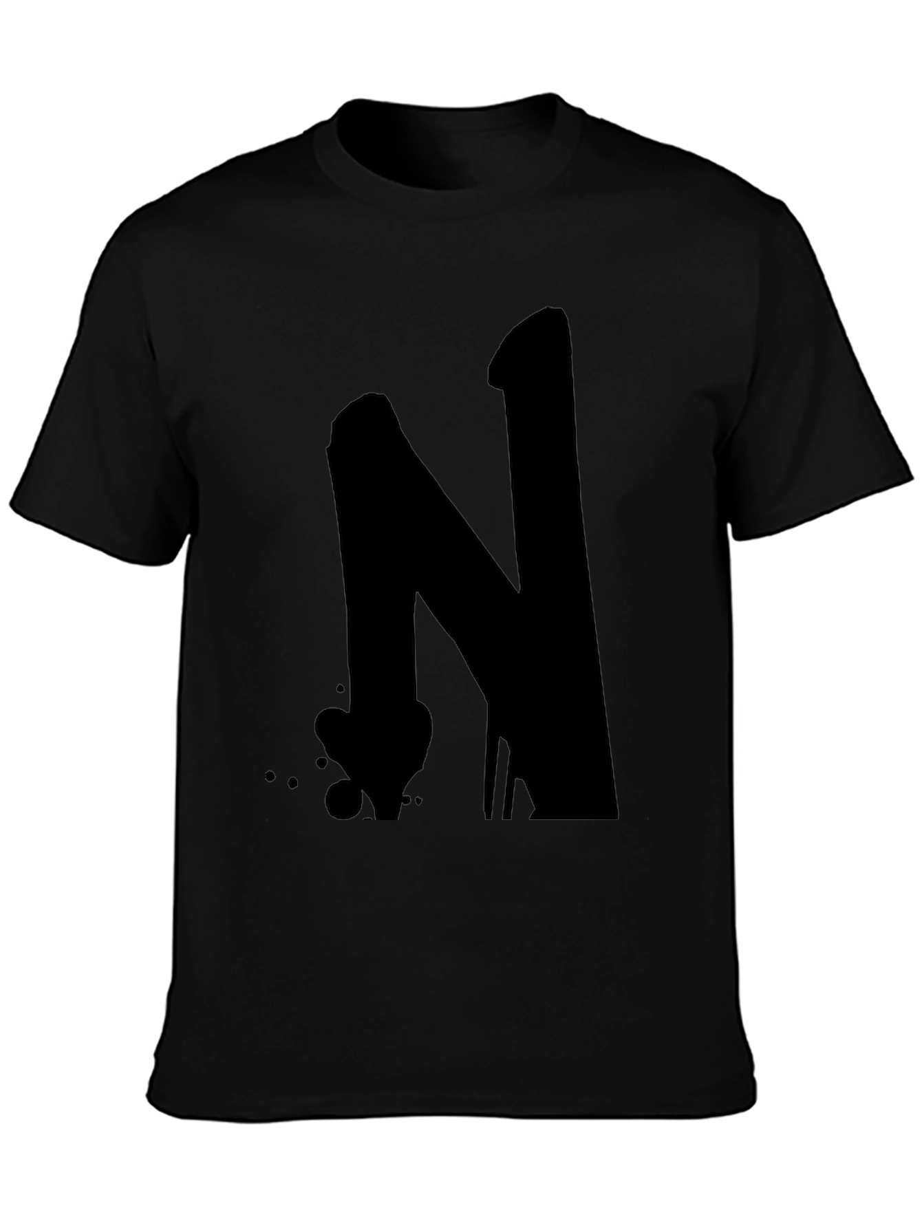 Bold N Graphic Black T-Shirt