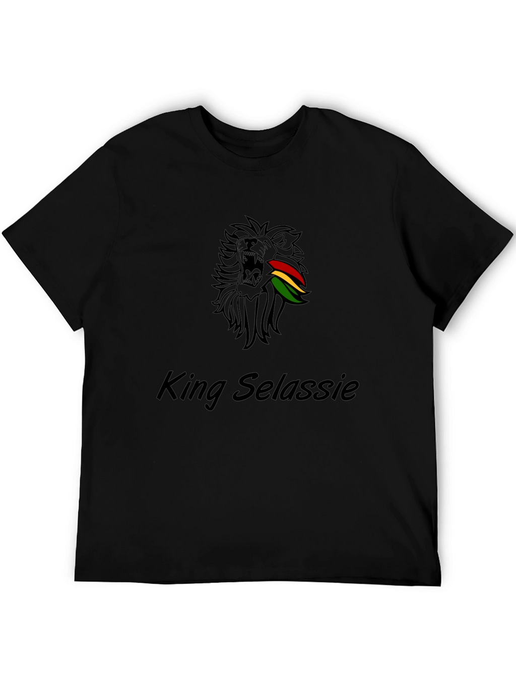King Selassie Lion T-Shirt - Rastafarian Style
