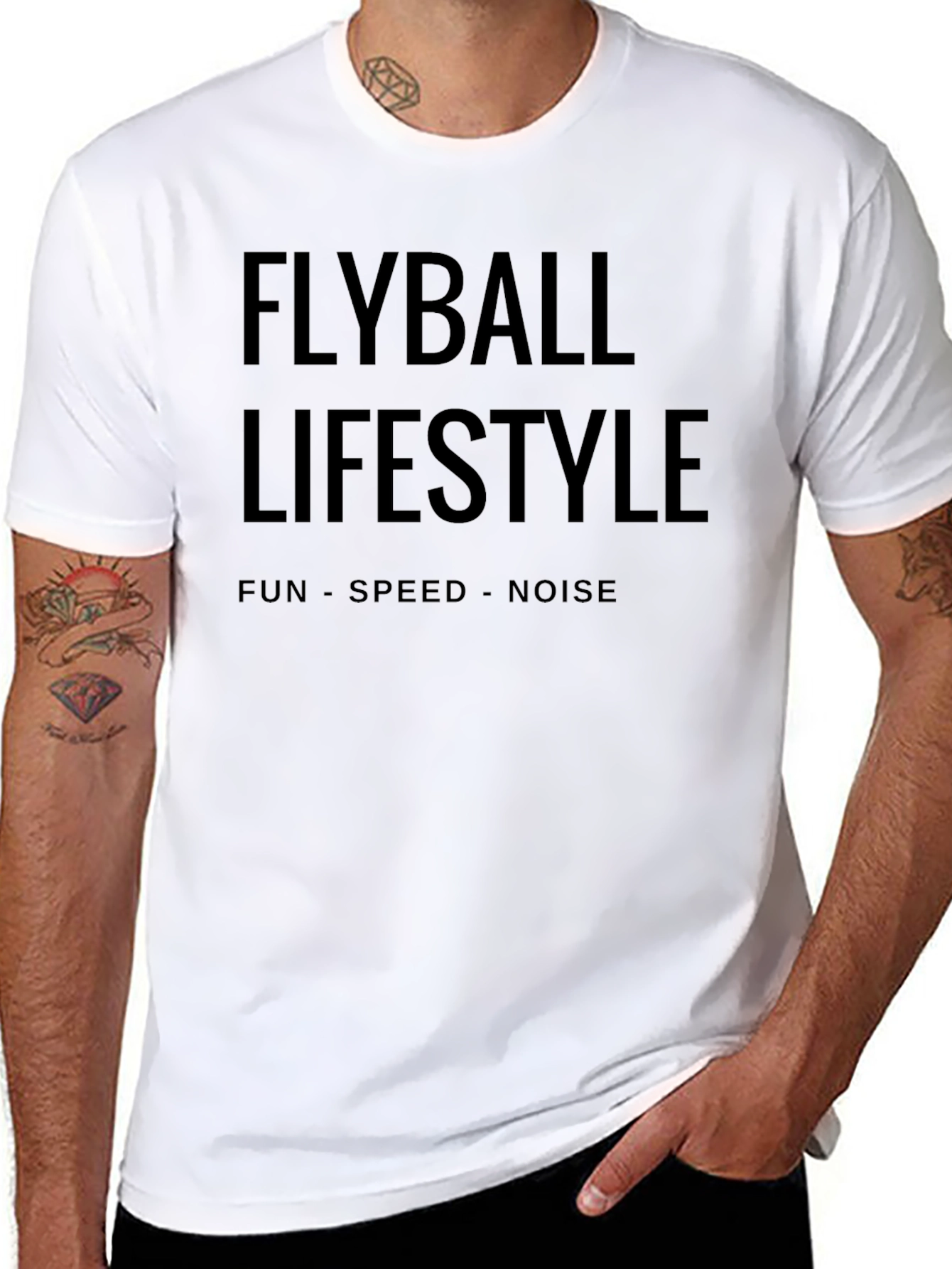 Flyball Lifestyle Black Graphic Tee