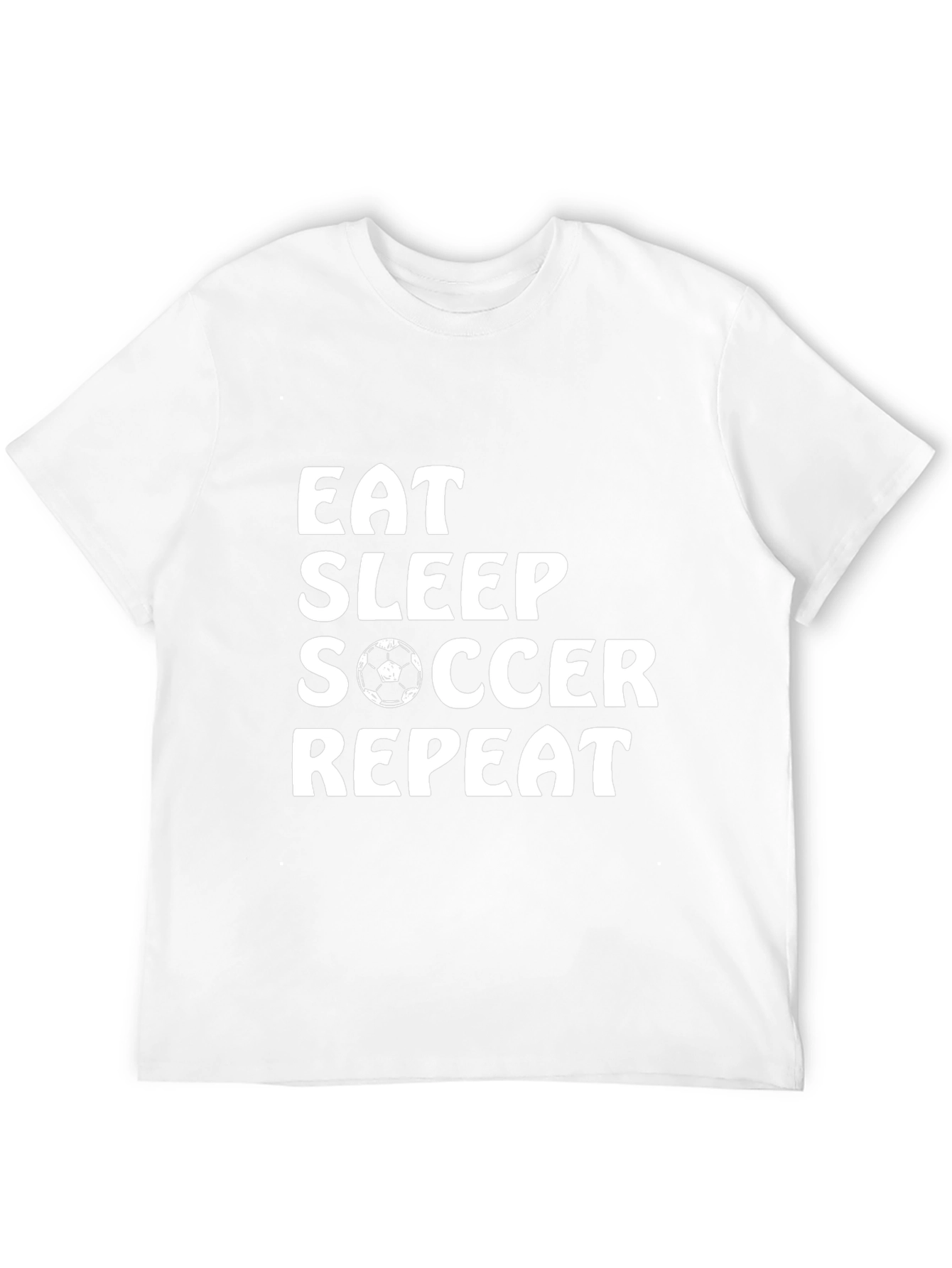 Eat Sleep Soccer Repeat T-Shirt | Soccer Lover Tee