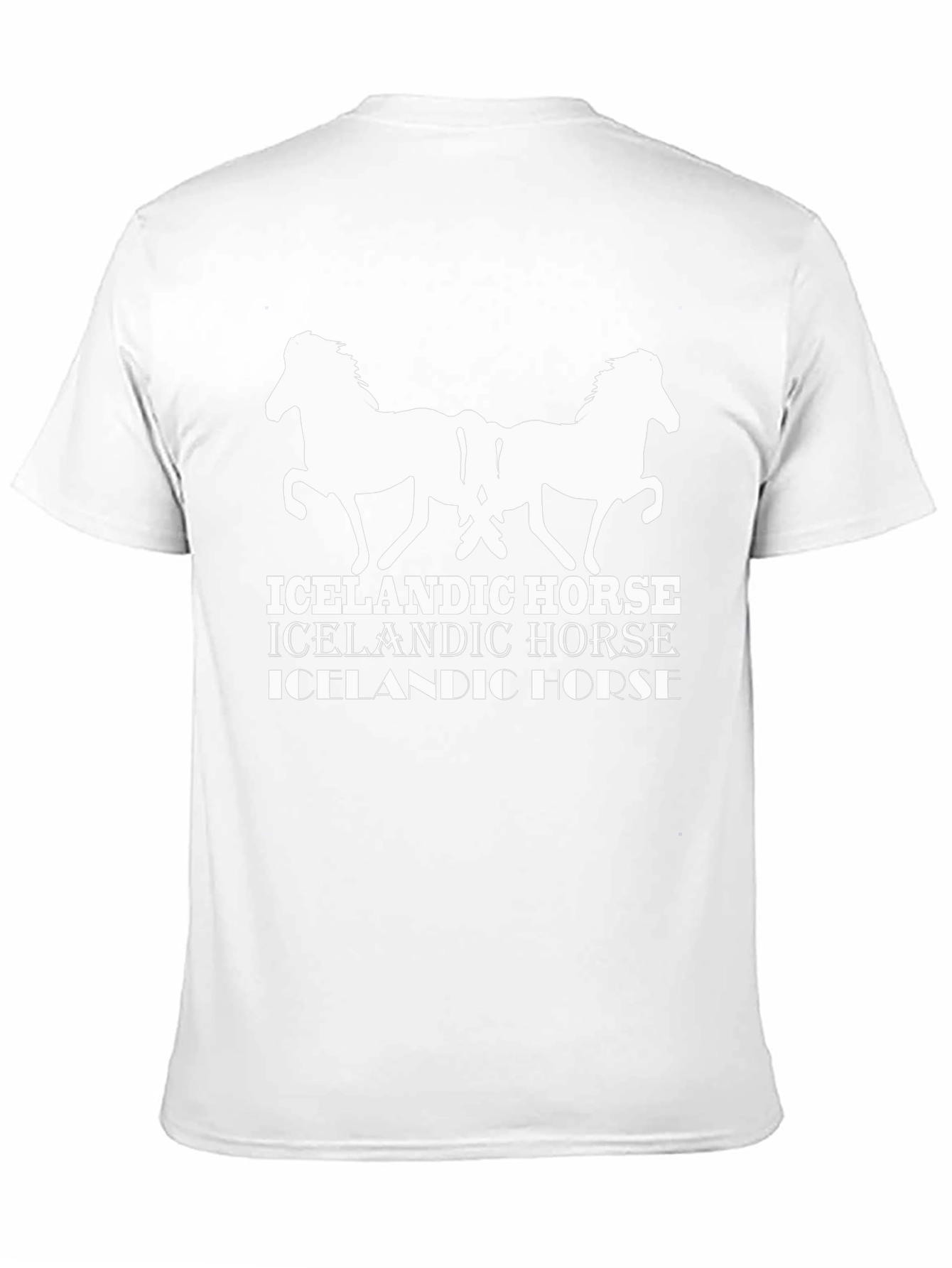 Icelandic Horse Graphic Tee - Black