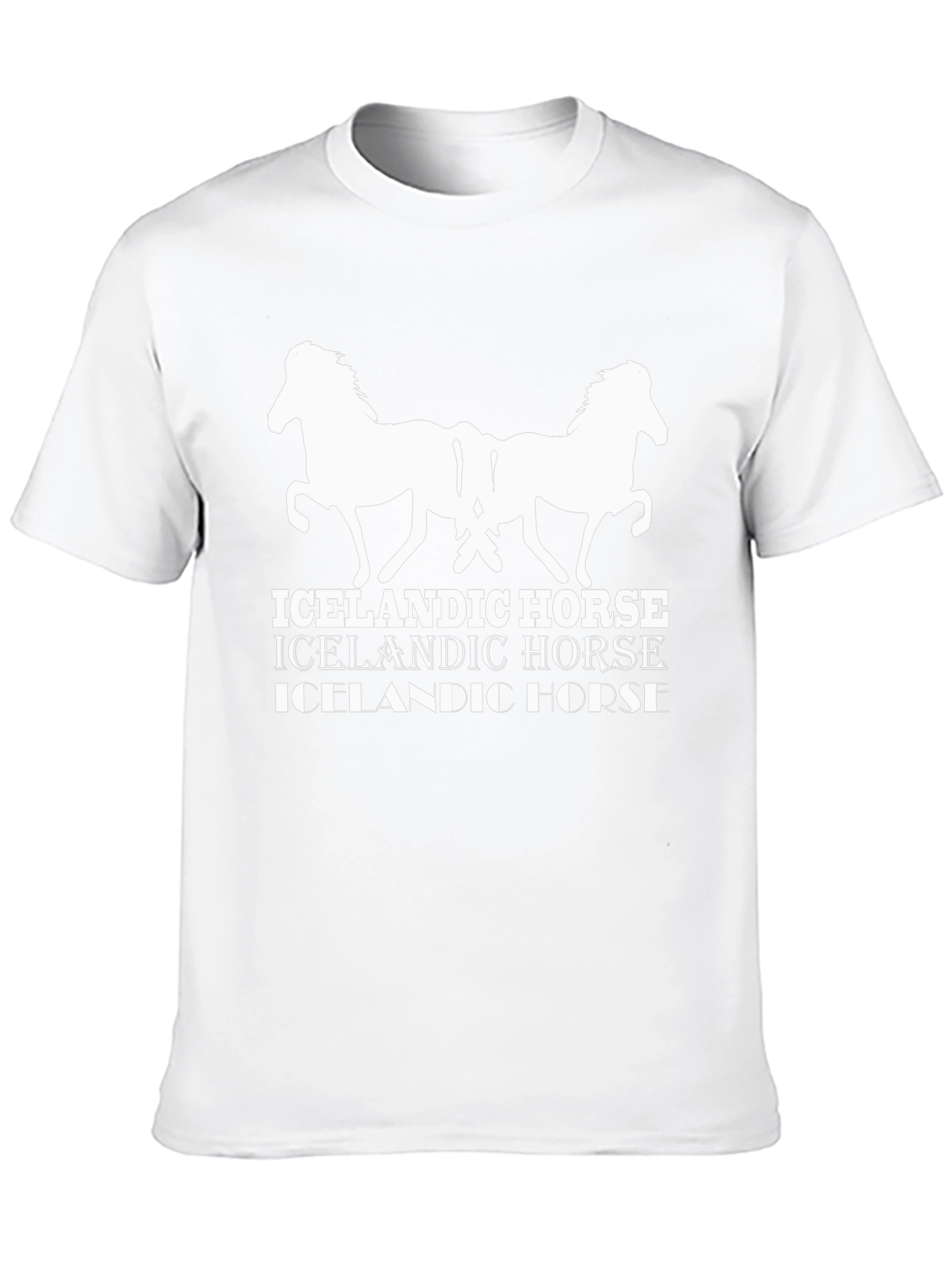 Icelandic Horse Graphic Tee - Black