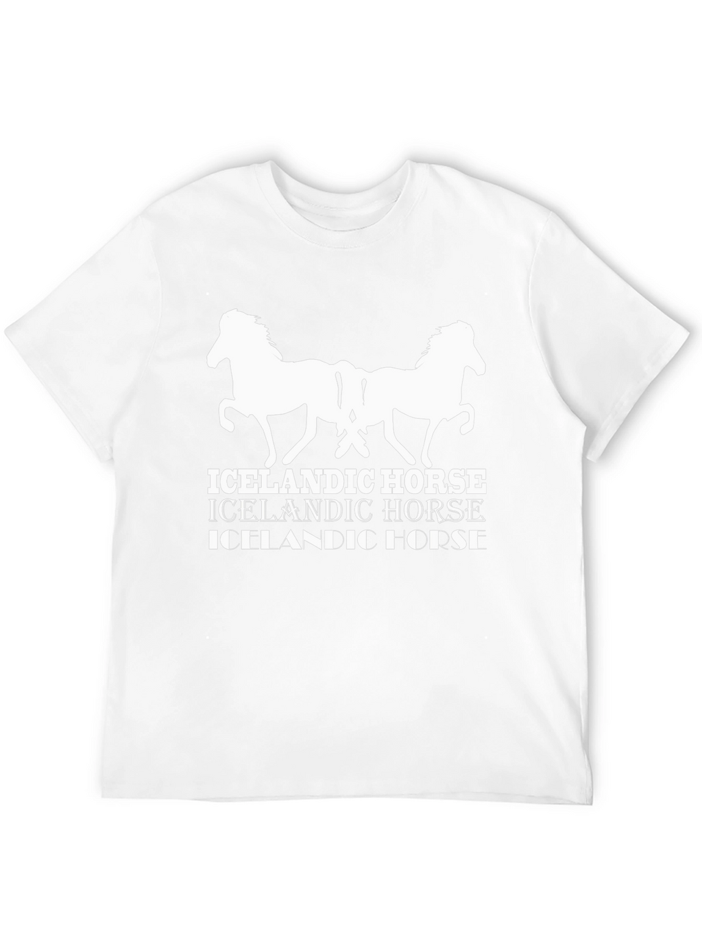 Icelandic Horse Graphic Tee - Black