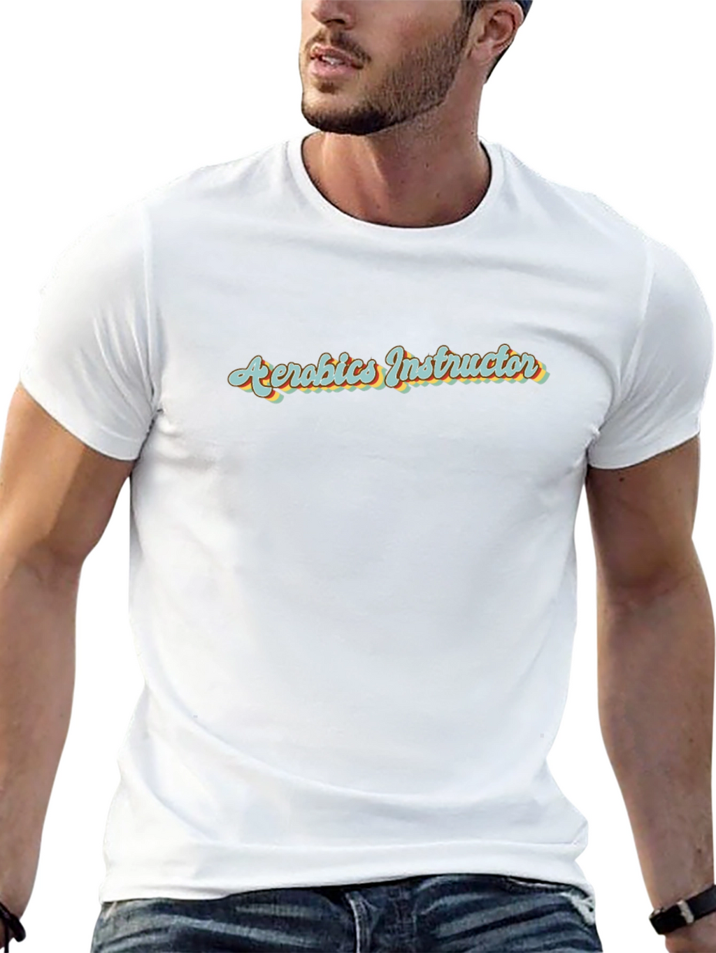 Aerobics Instructor Retro Style T-Shirt