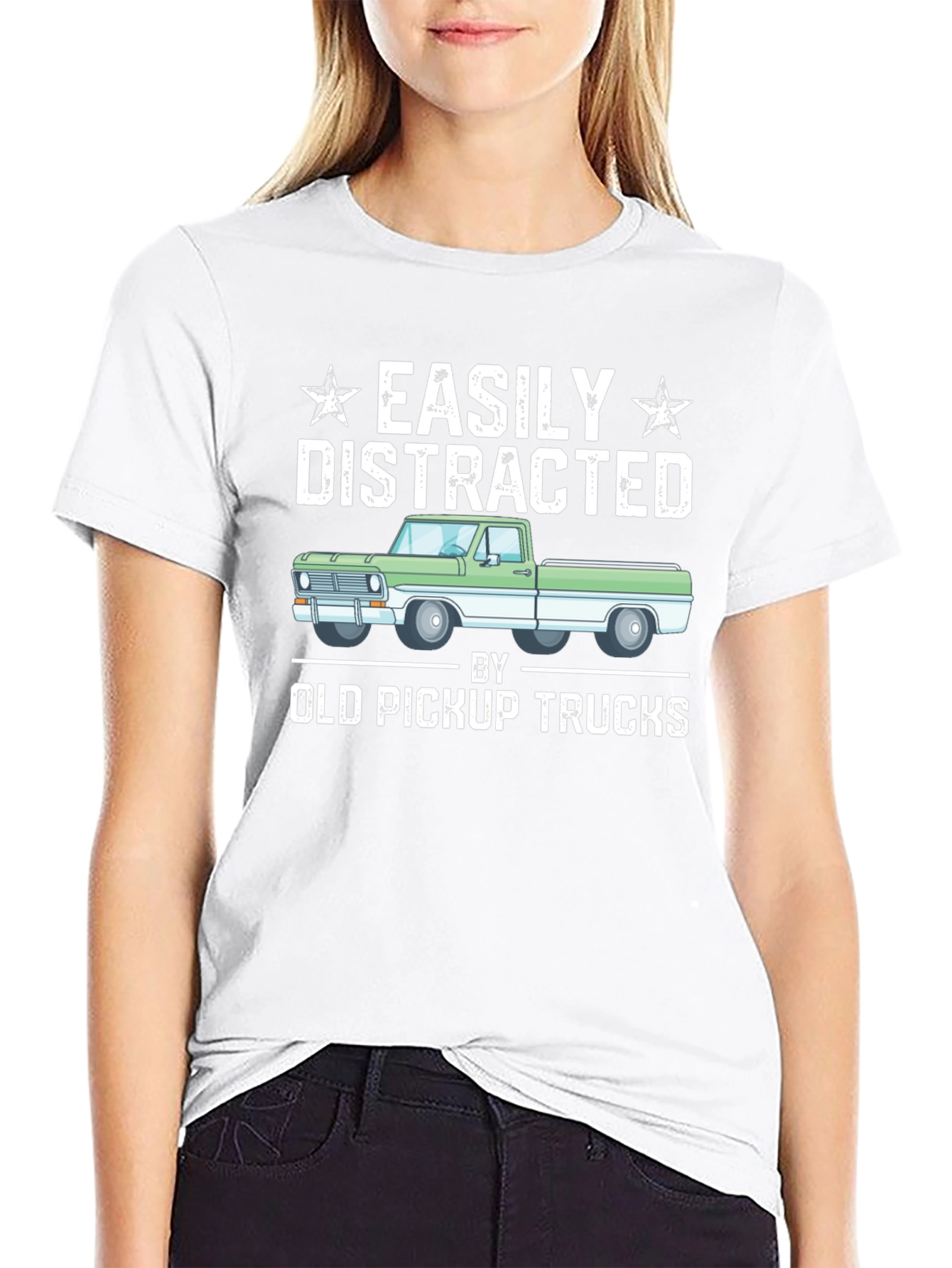 Easily Distracted By Old Pickup Trucks T-Shirt
