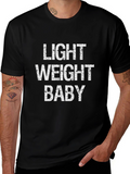 Light Weight Baby - Mens Black T-Shirt