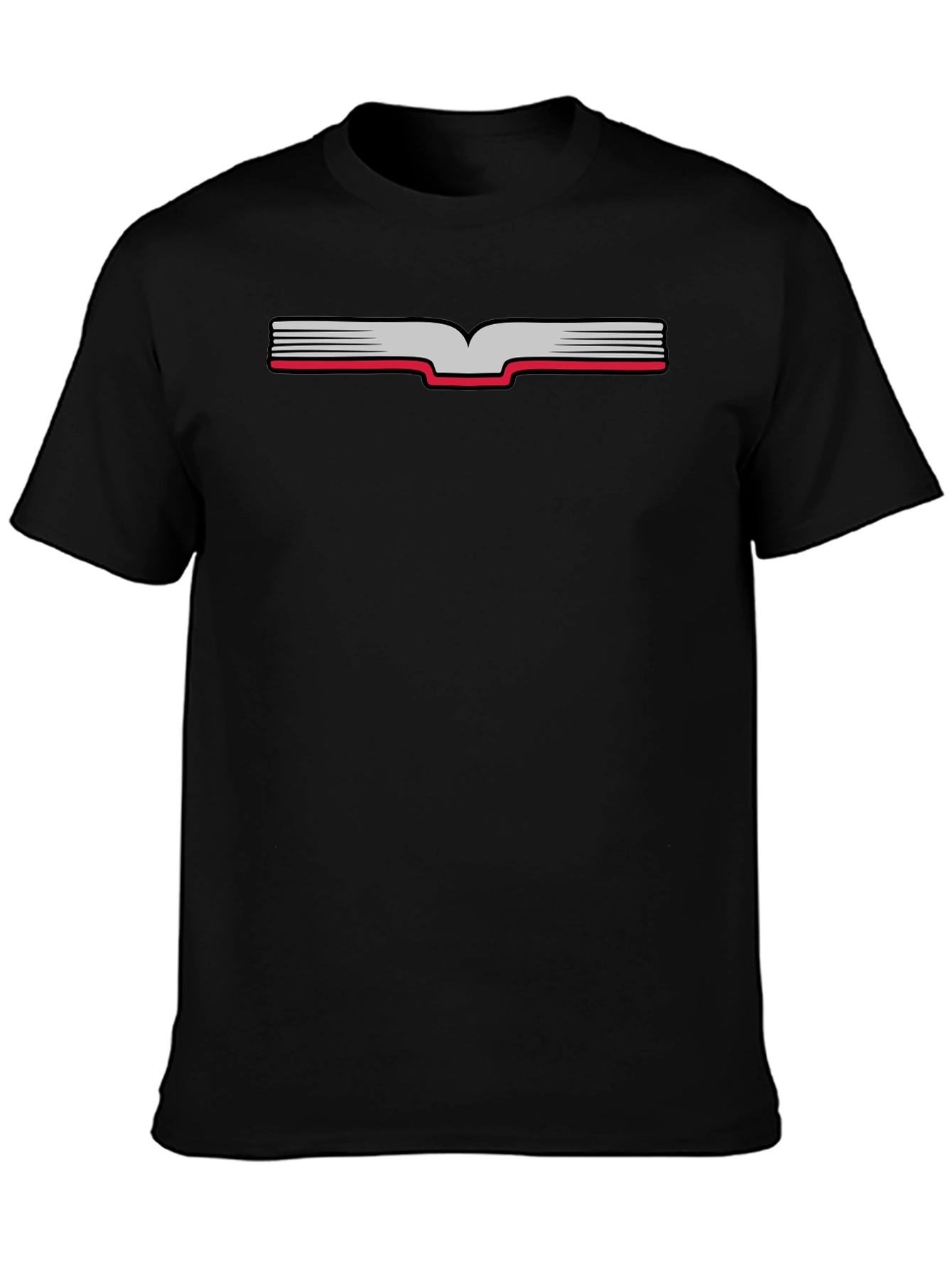 Open Book Graphic Tee - Black