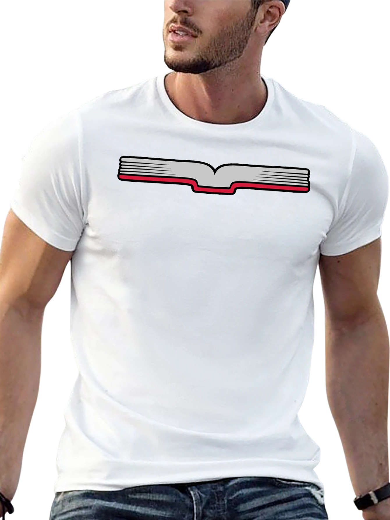Open Book Graphic Tee - Black