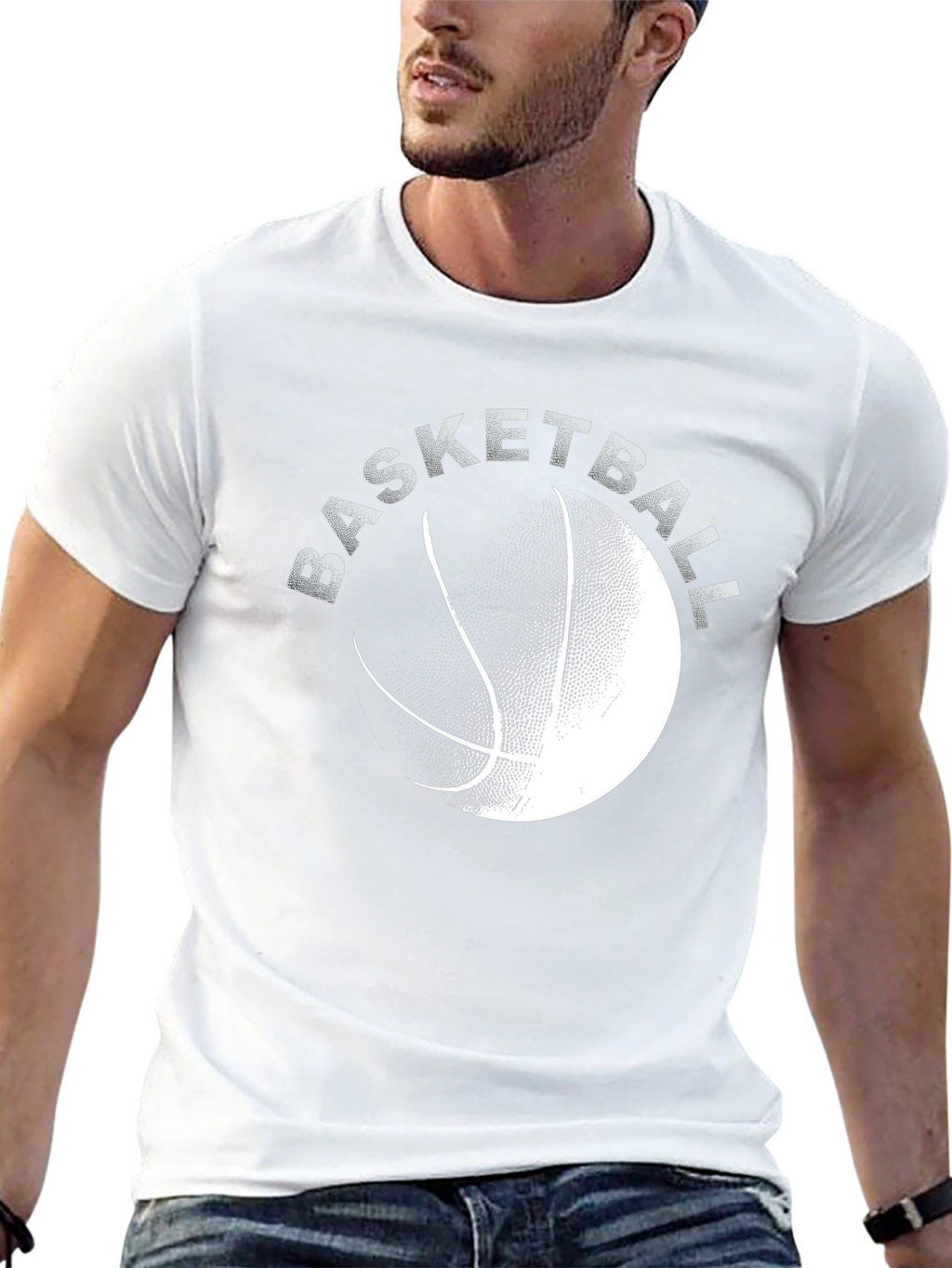 Basketball Graphic Tee - Stylish Black T-Shirt