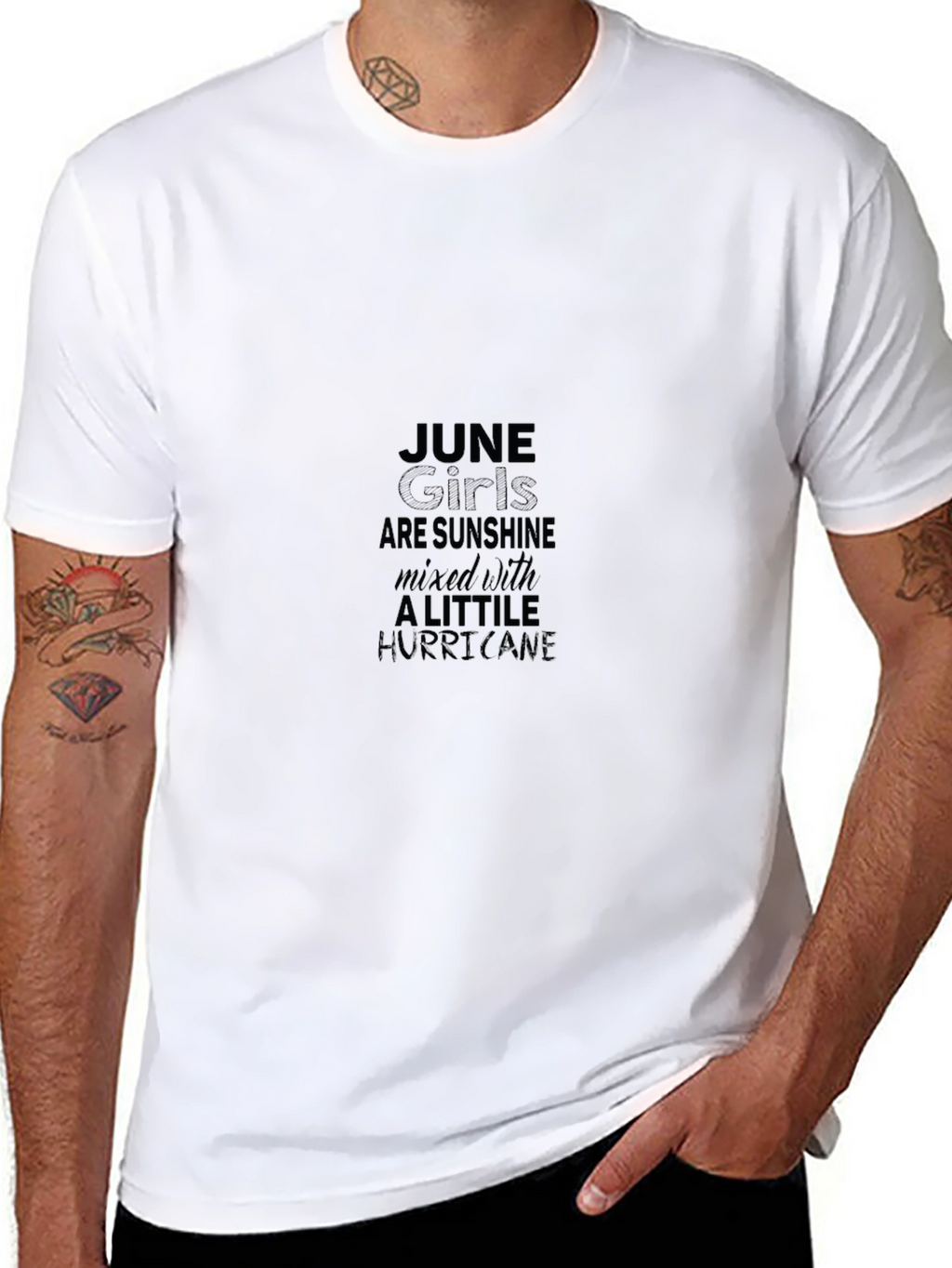 June Girls Sunshine Hurricane Black T-Shirt