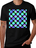 Retro Polka Dot Black T-Shirt