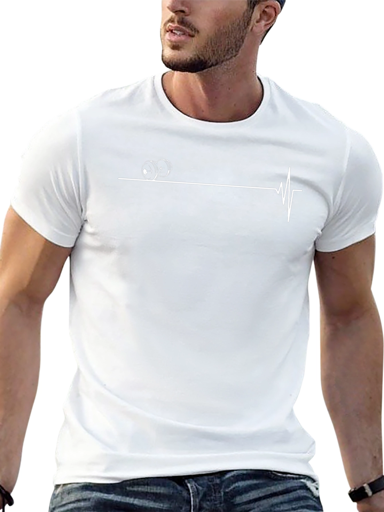Fitness Heartbeat Graphic T-Shirt