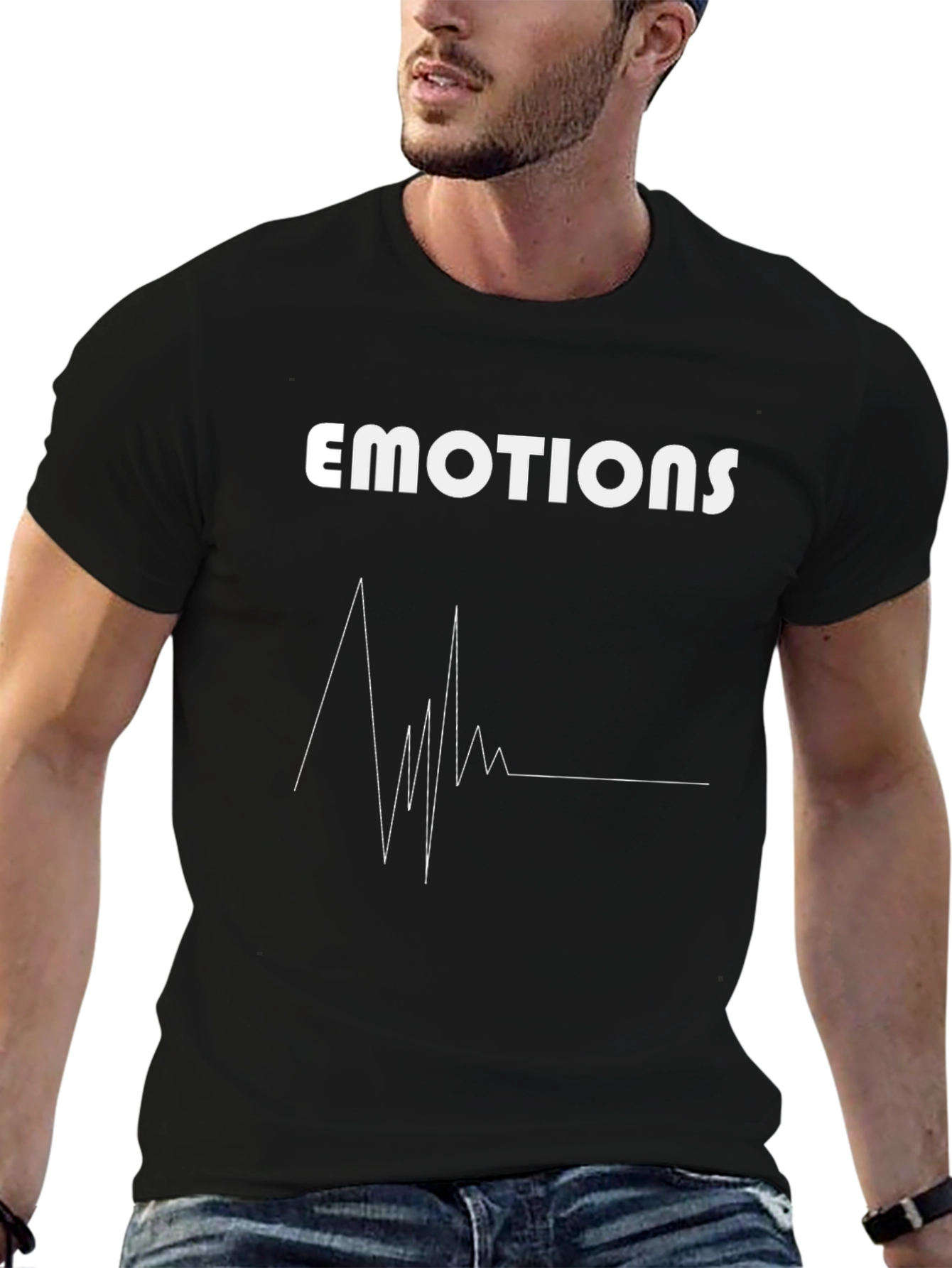 Emotions Heartbeat Graphic Tee - Express Yourself