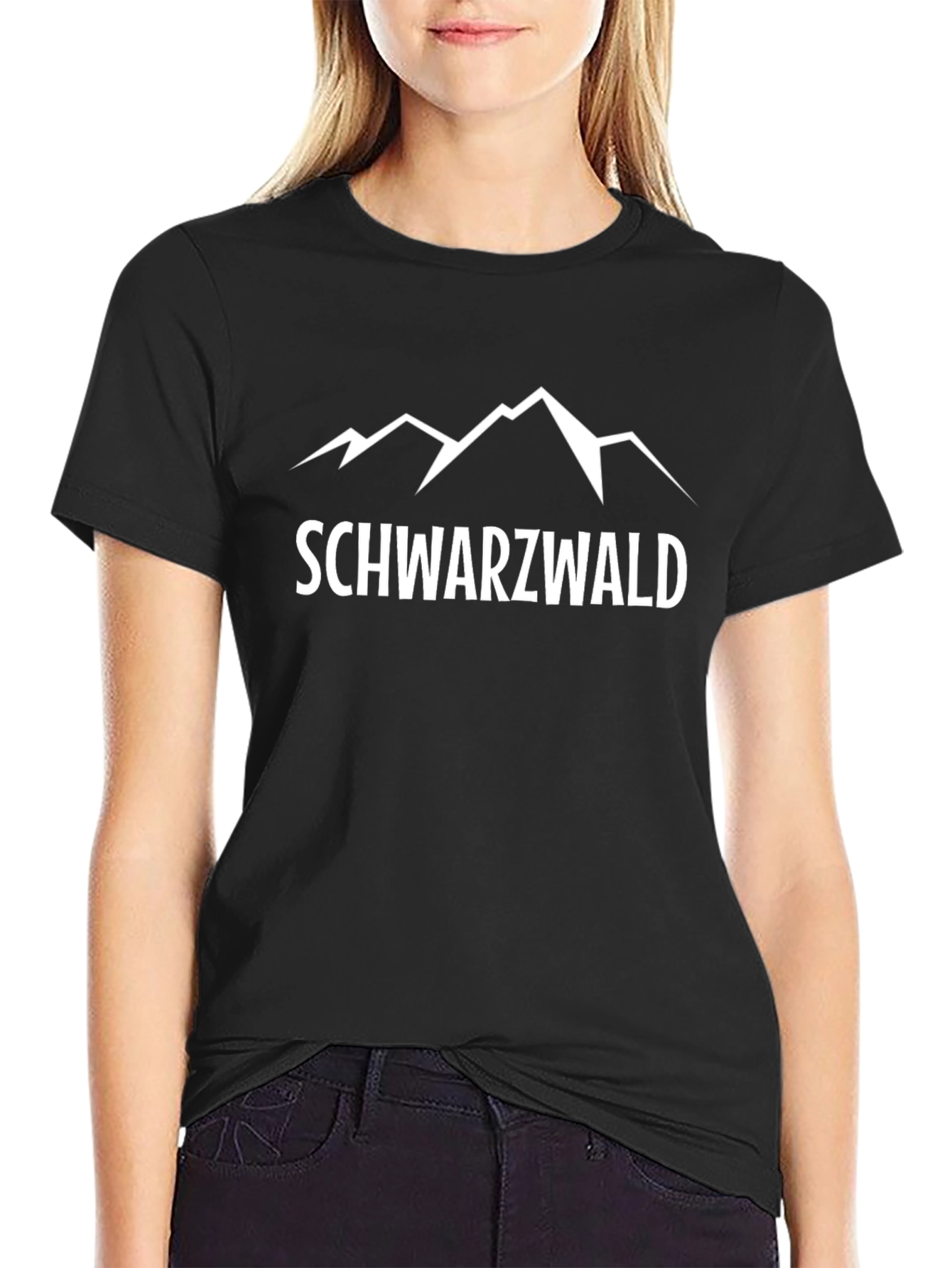 Schwarzwald Black Graphic Tee - Mens Casual T-Shirt