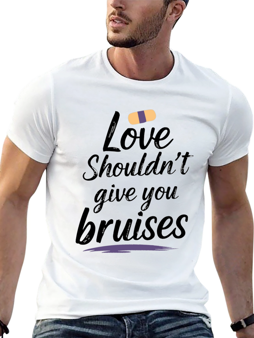 Love Shouldnt Bruise Graphic Tee