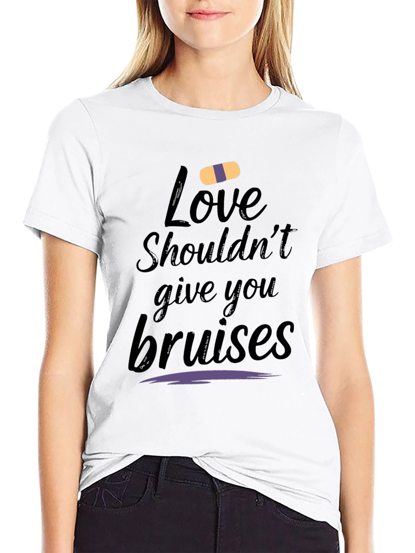 Love Shouldnt Bruise Graphic Tee