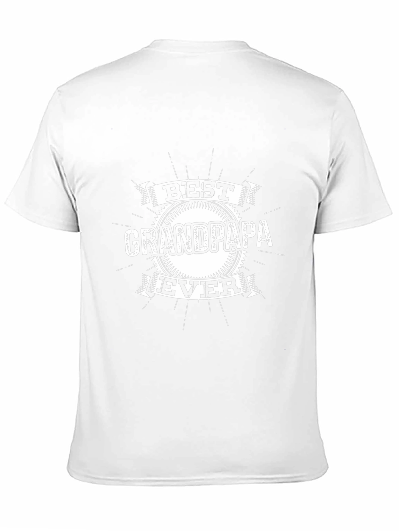 Best Grandpa Ever Graphic T-Shirt - Black