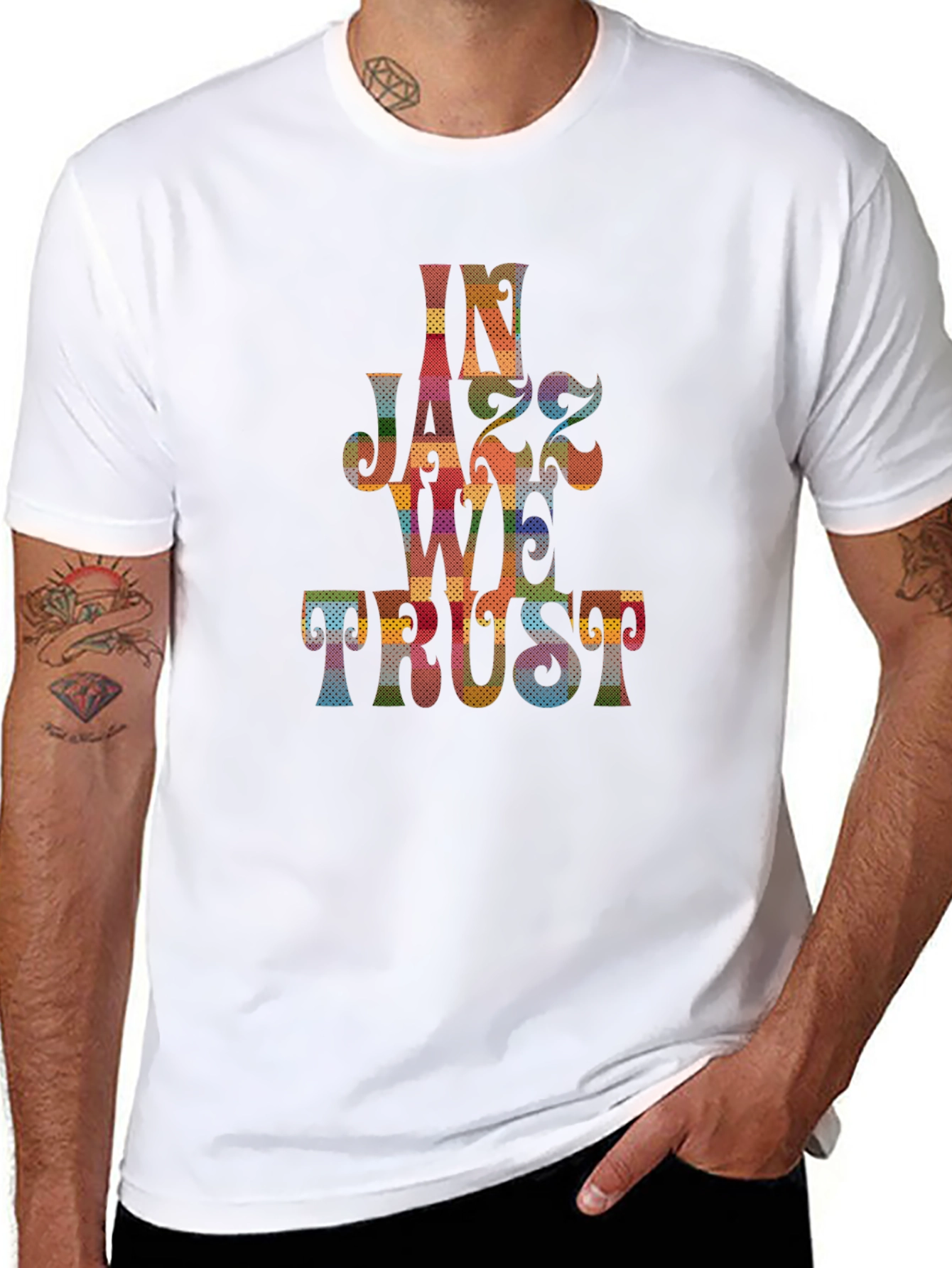 In Jazz We Trust Graphic Tee - Black