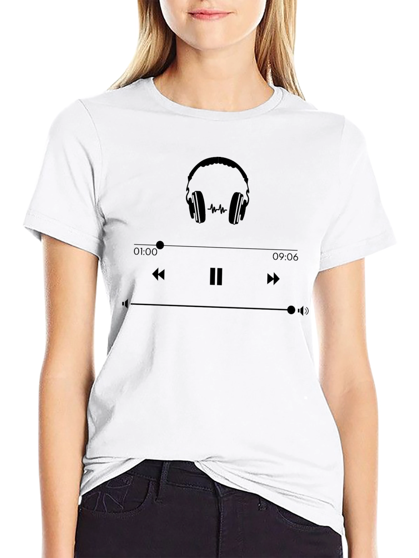Music Player Graphic T-Shirt