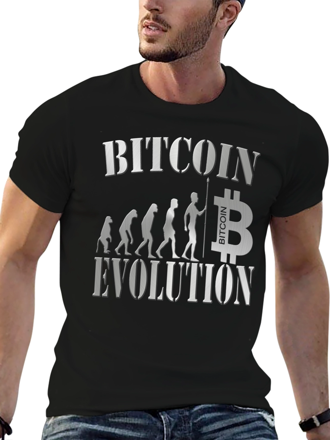 Bitcoin Evolution Black T-Shirt