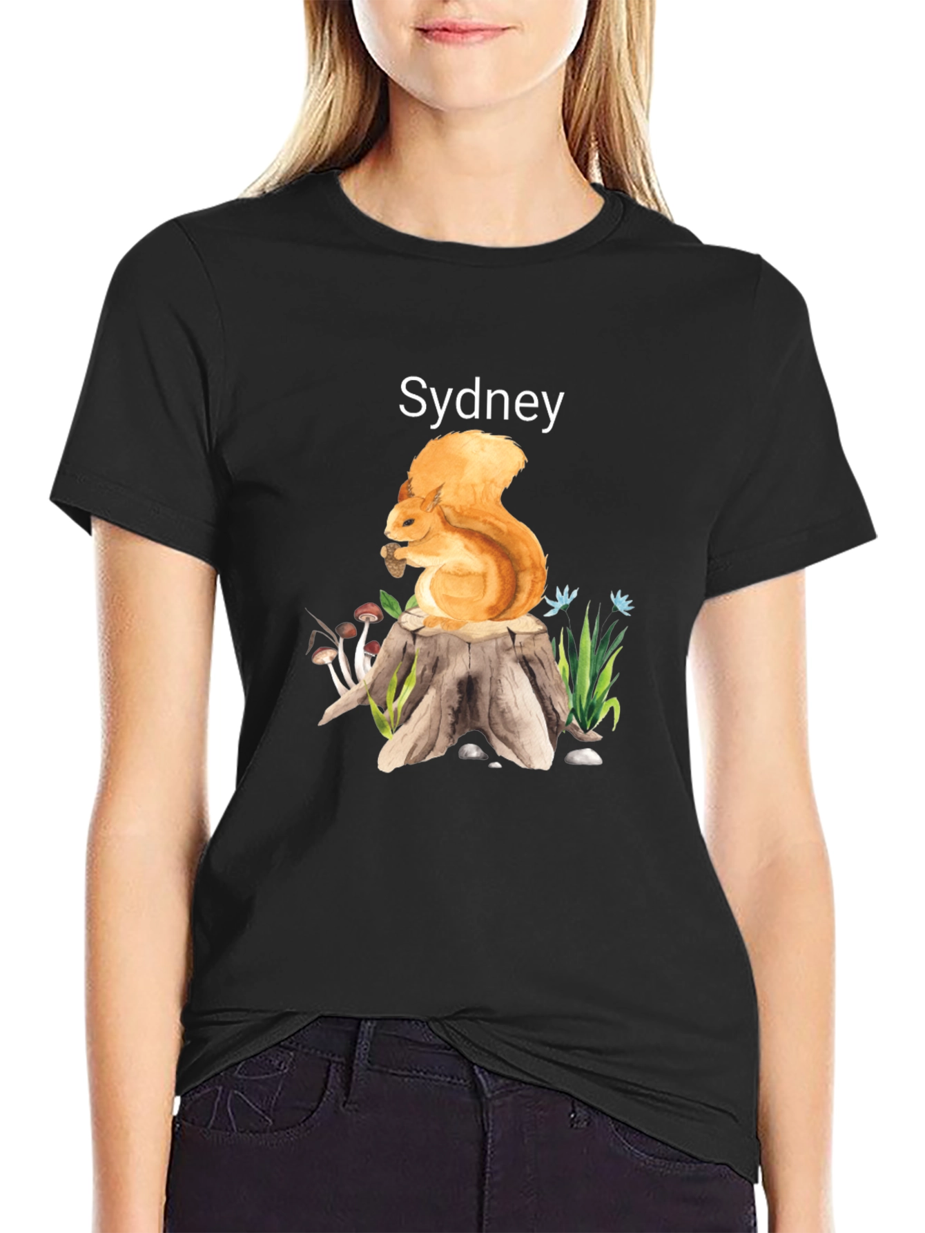 Squirrel on Stump T-Shirt - Sydney