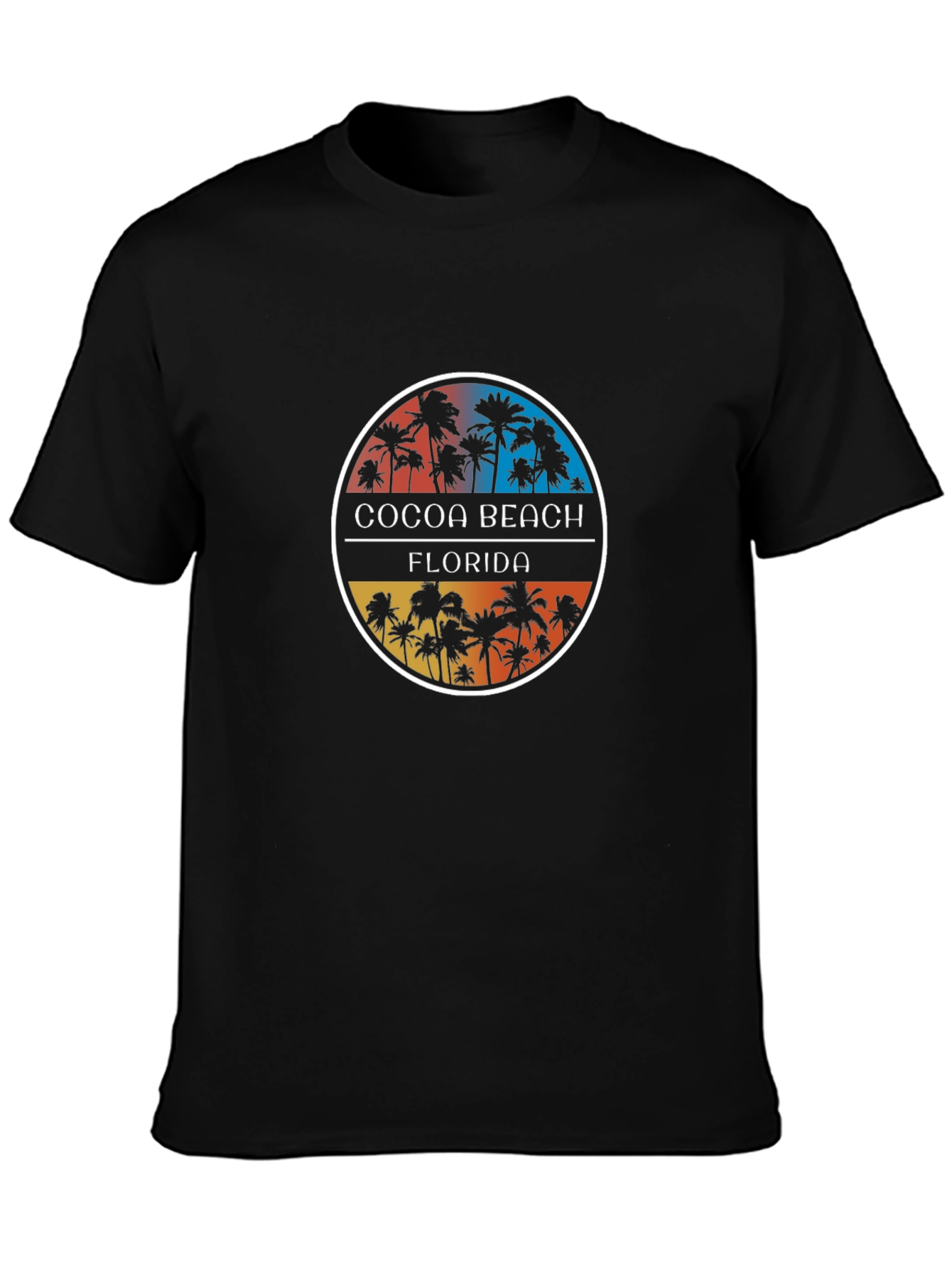 Cocoa Beach Florida Palm Tree Graphic T-Shirt