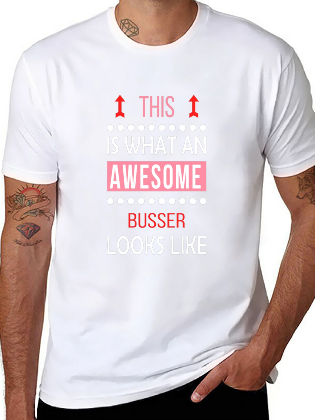 Awesome Busser Graphic Tee - Unique Gift Idea