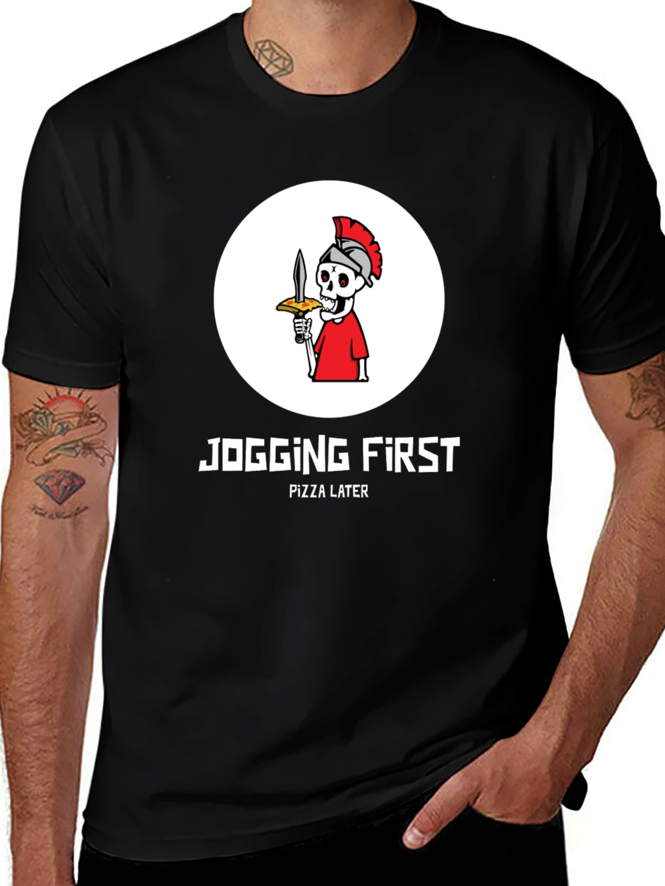 Jogging First Pizza Later T-Shirt