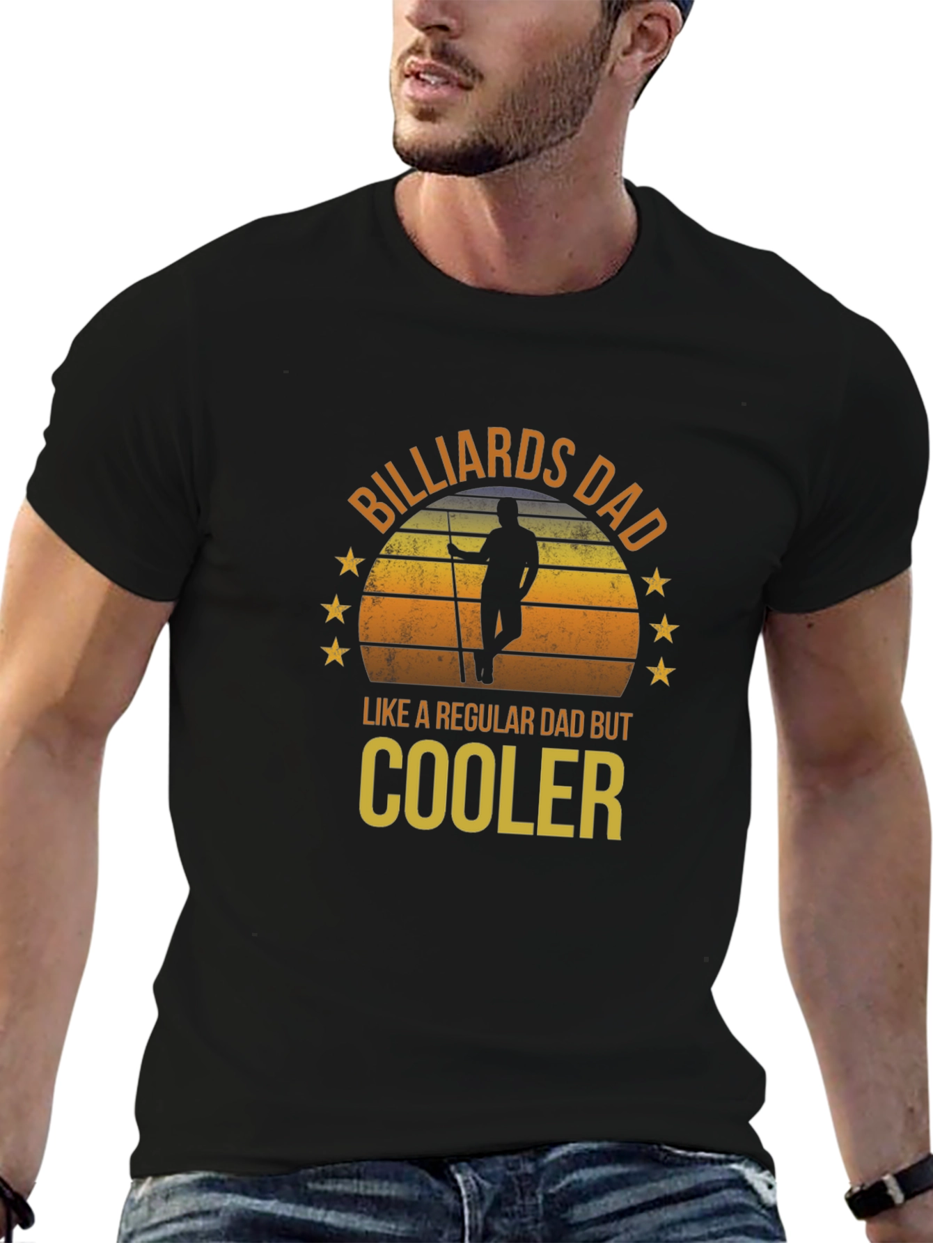 Billiards Dad T-Shirt - Cool Fathers Day Gift